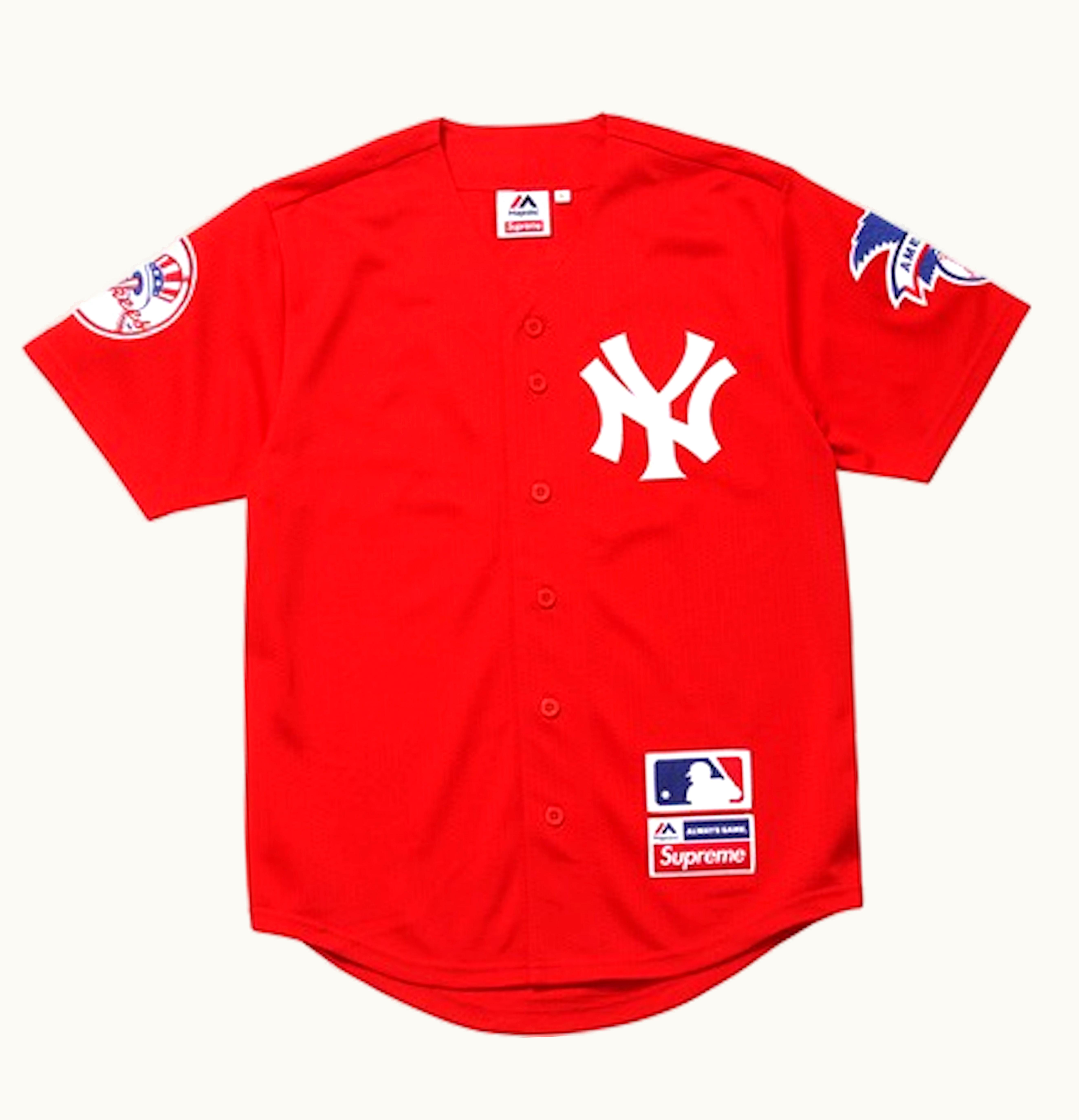 Supreme Supreme Yankees Baseball Jersey Red