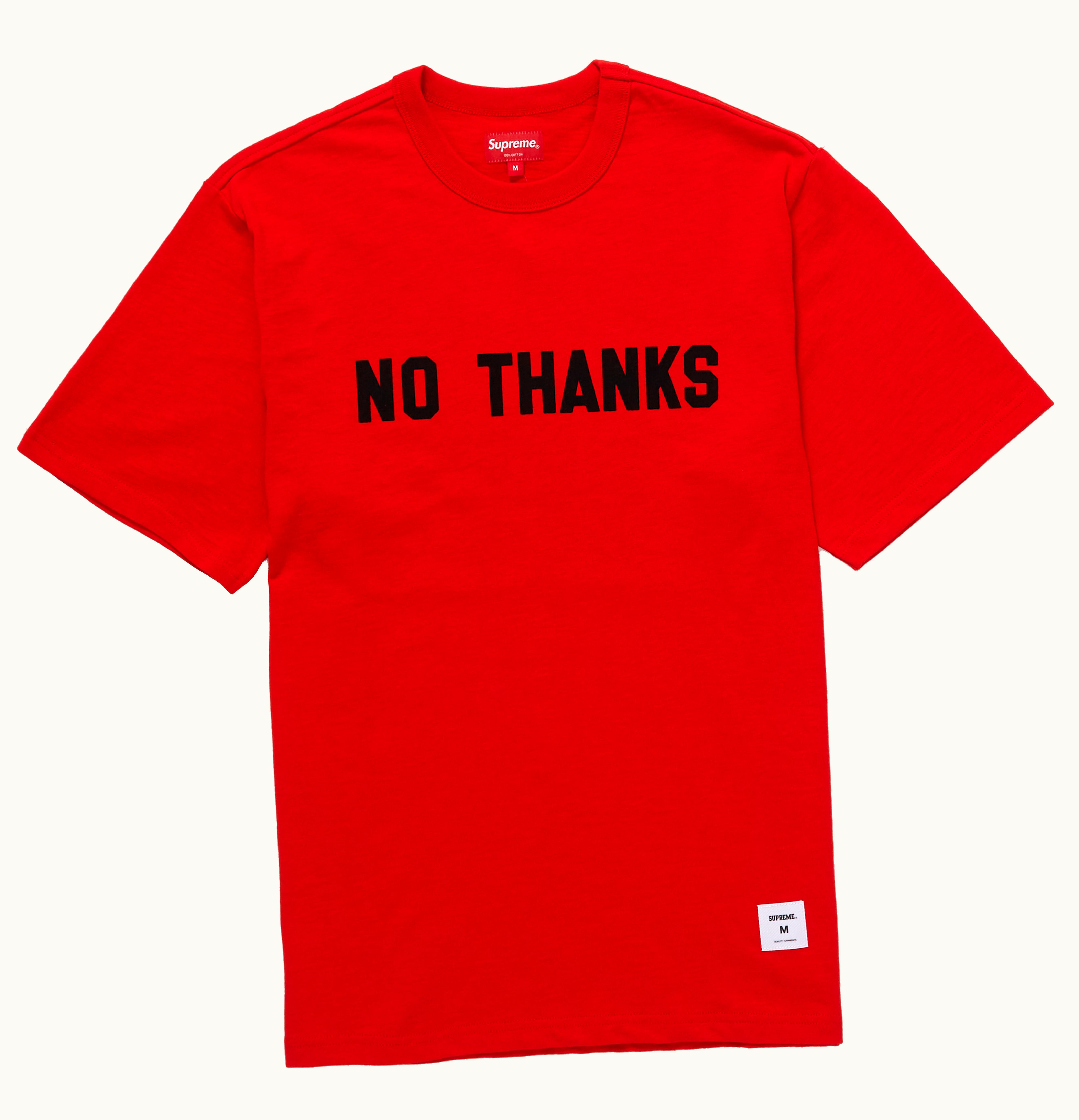 Supreme Supreme No Thanks S S Top Red