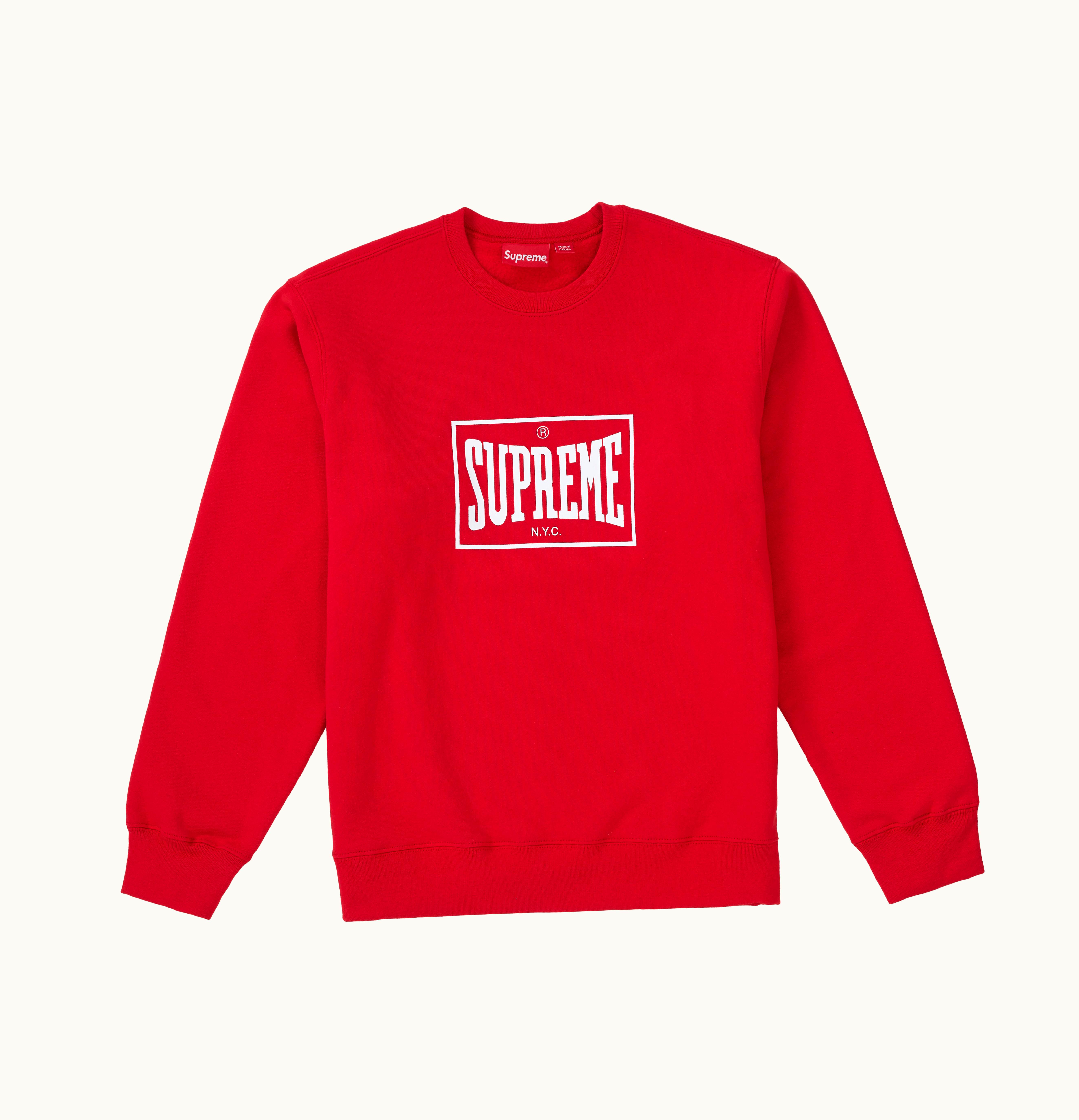 Supreme Supreme Warm Up Crewneck Red