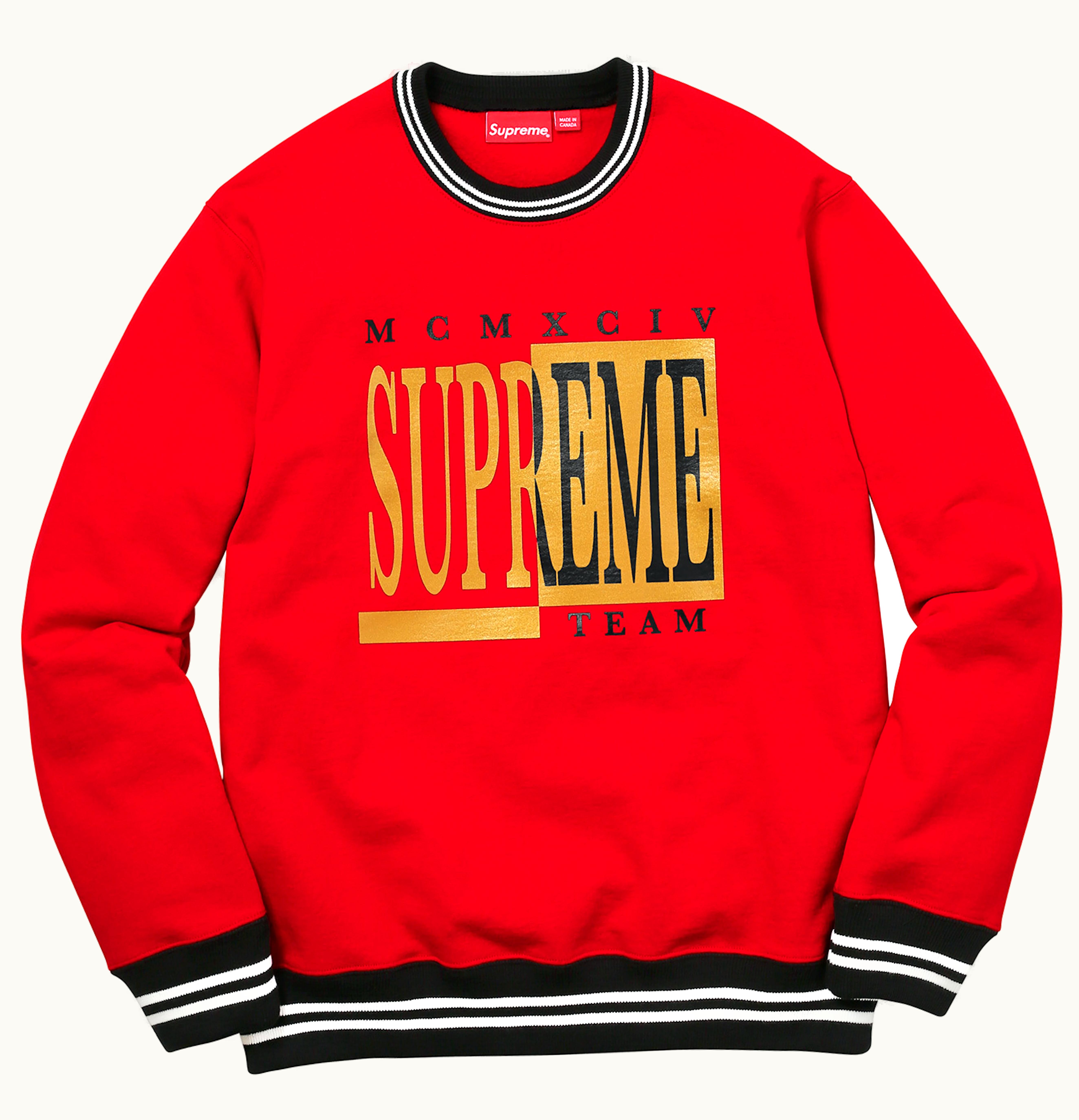 Supreme Supreme Team Crewneck Red