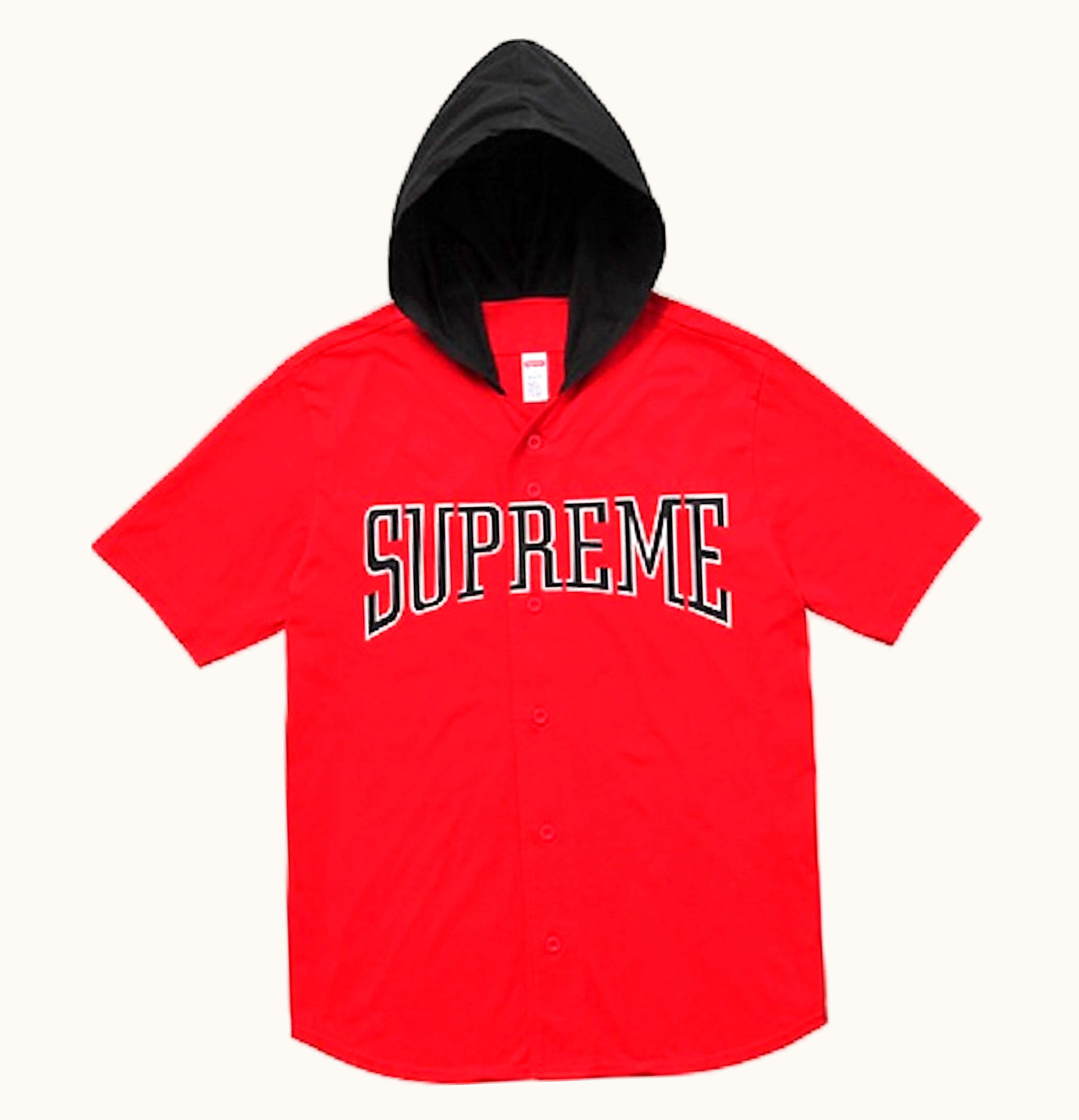 Supreme Supreme Hooded Baseball Top Red