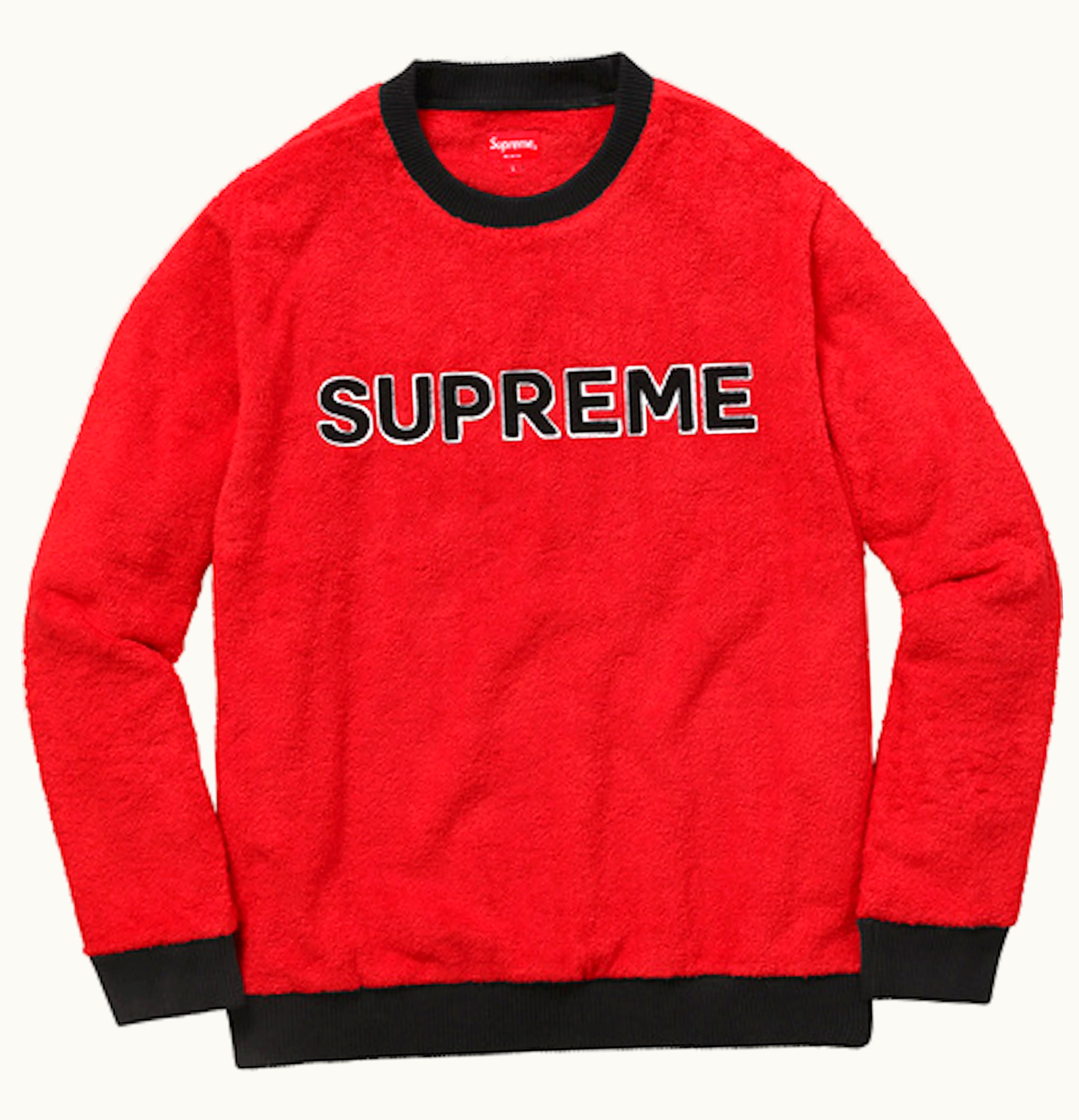 Supreme Supreme Terry Crewneck Red