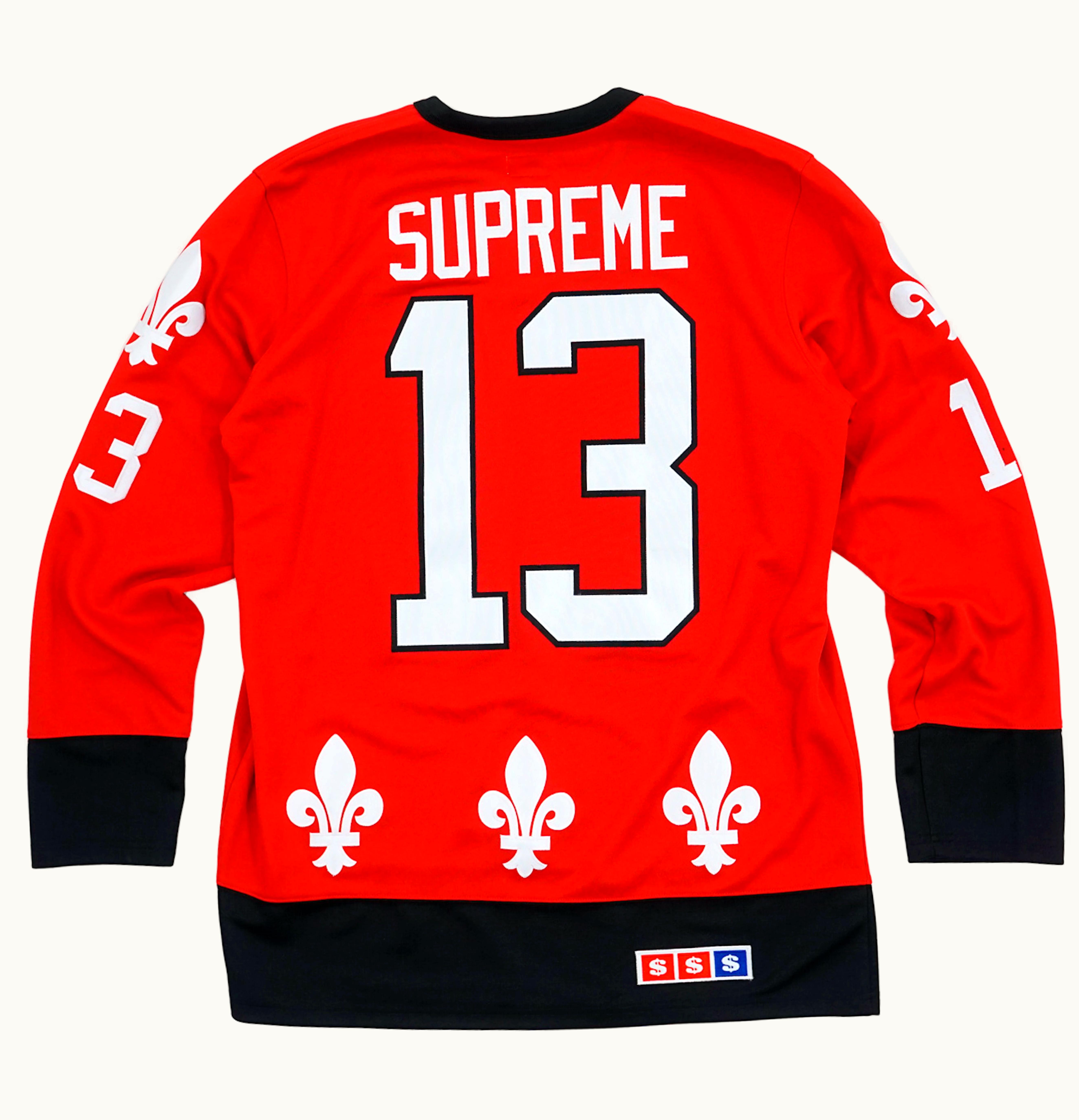 Supreme Supreme Fleur De Lis Hockey Jersey Red