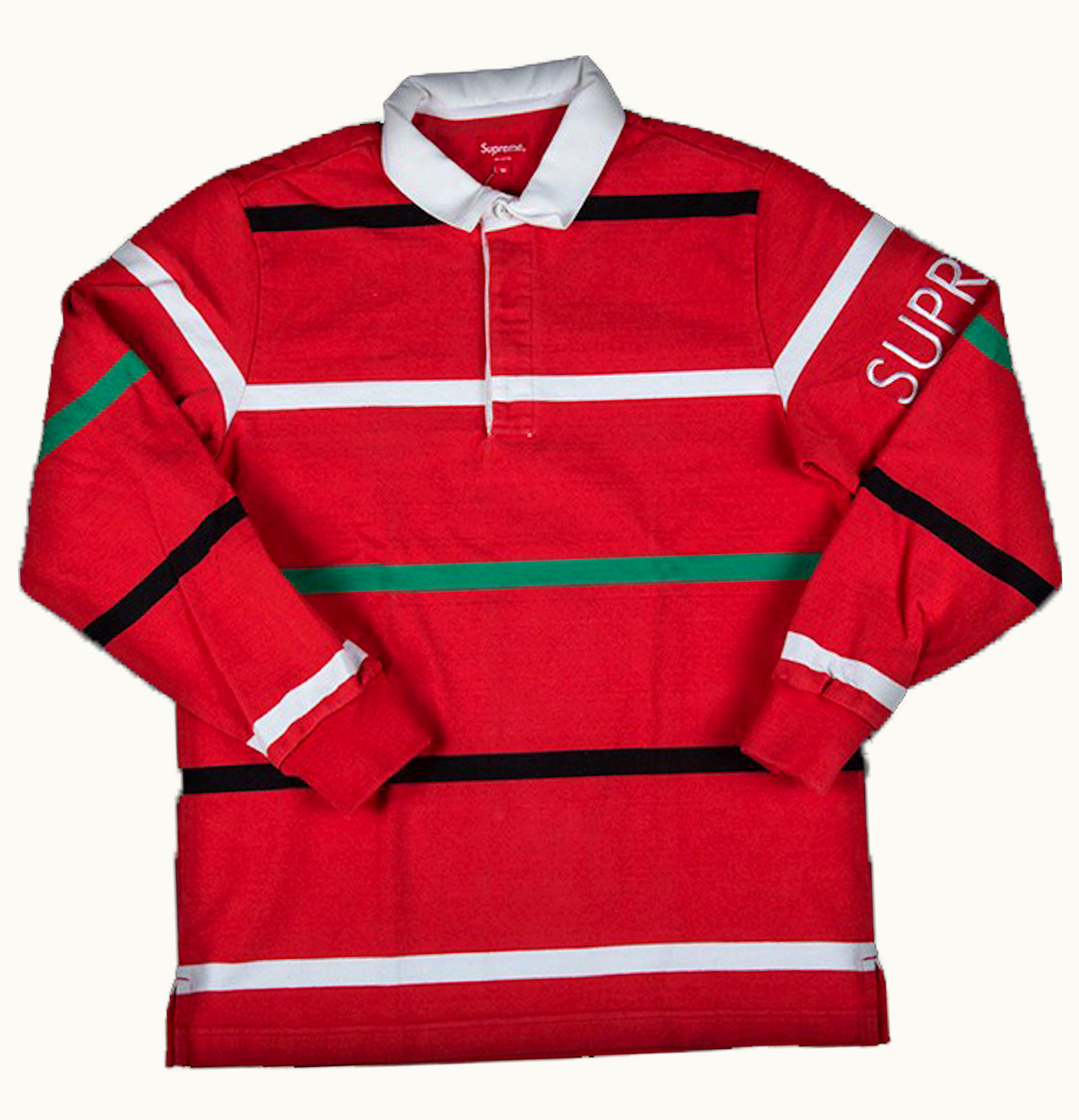 Supreme Supreme Striped Rugby Red