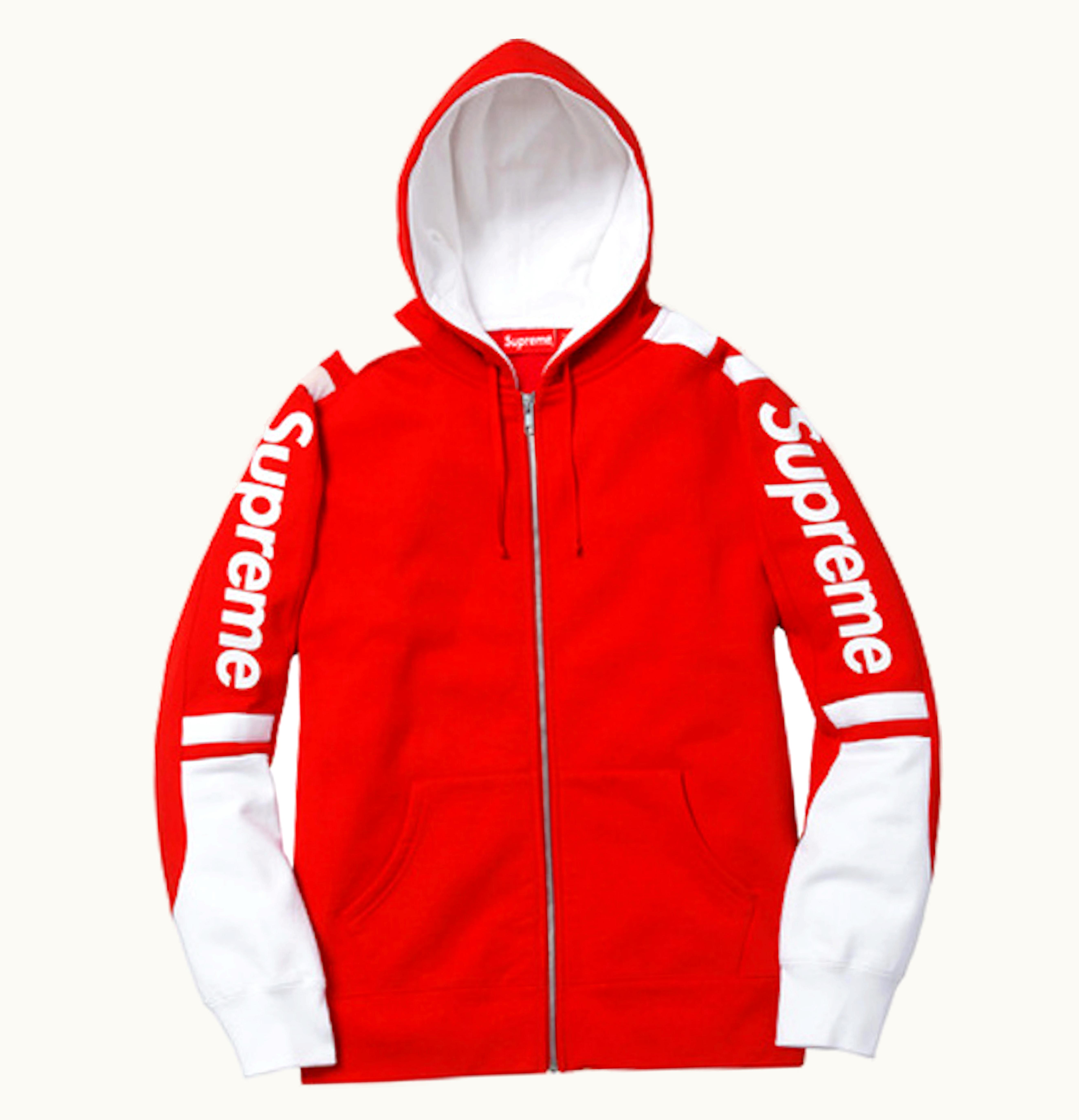 Supreme Supreme Hooded Track Zip Up Sweat Red