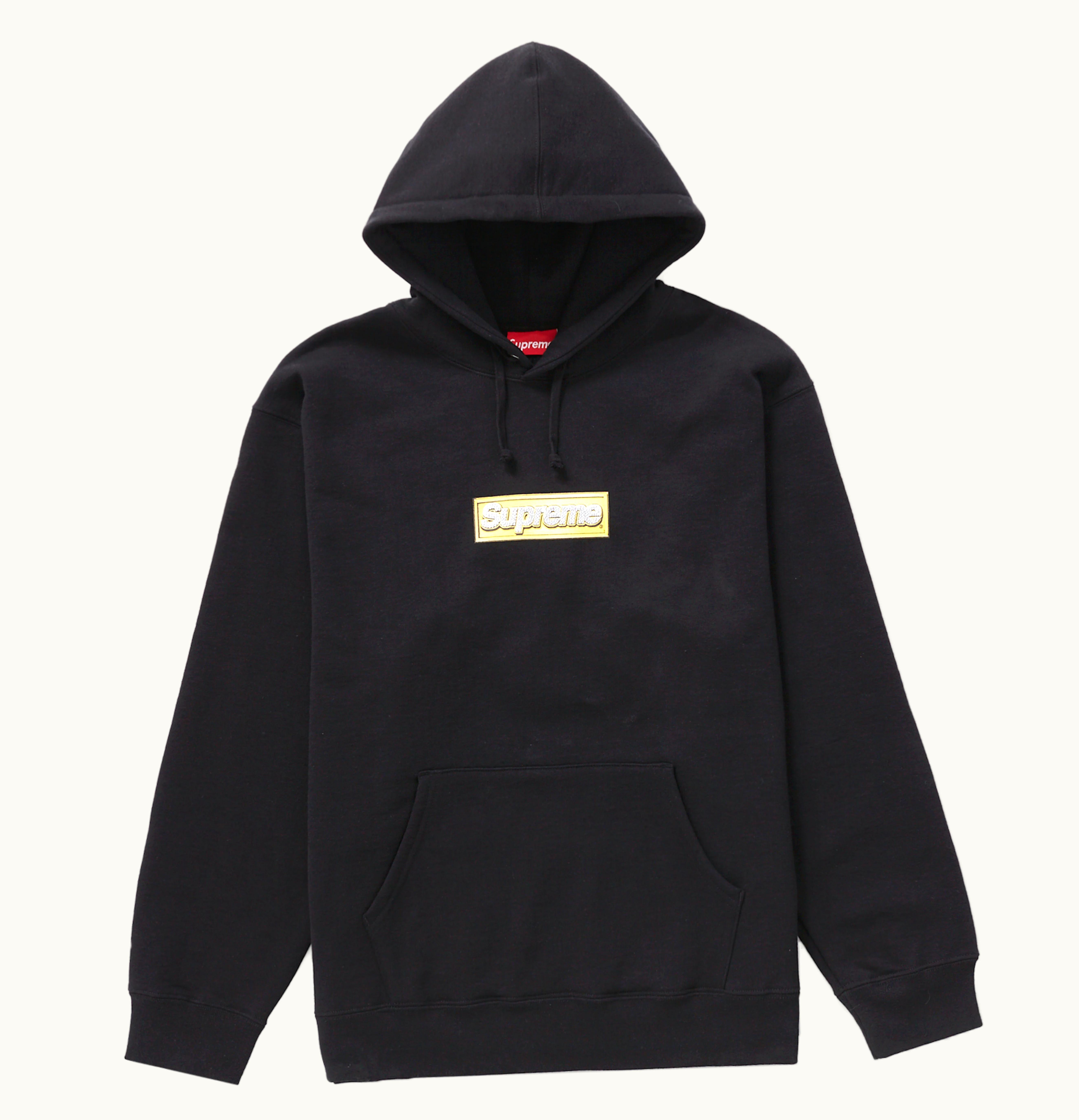 Supreme Supreme Bling Box Logo Hooded Sweatshirt Black