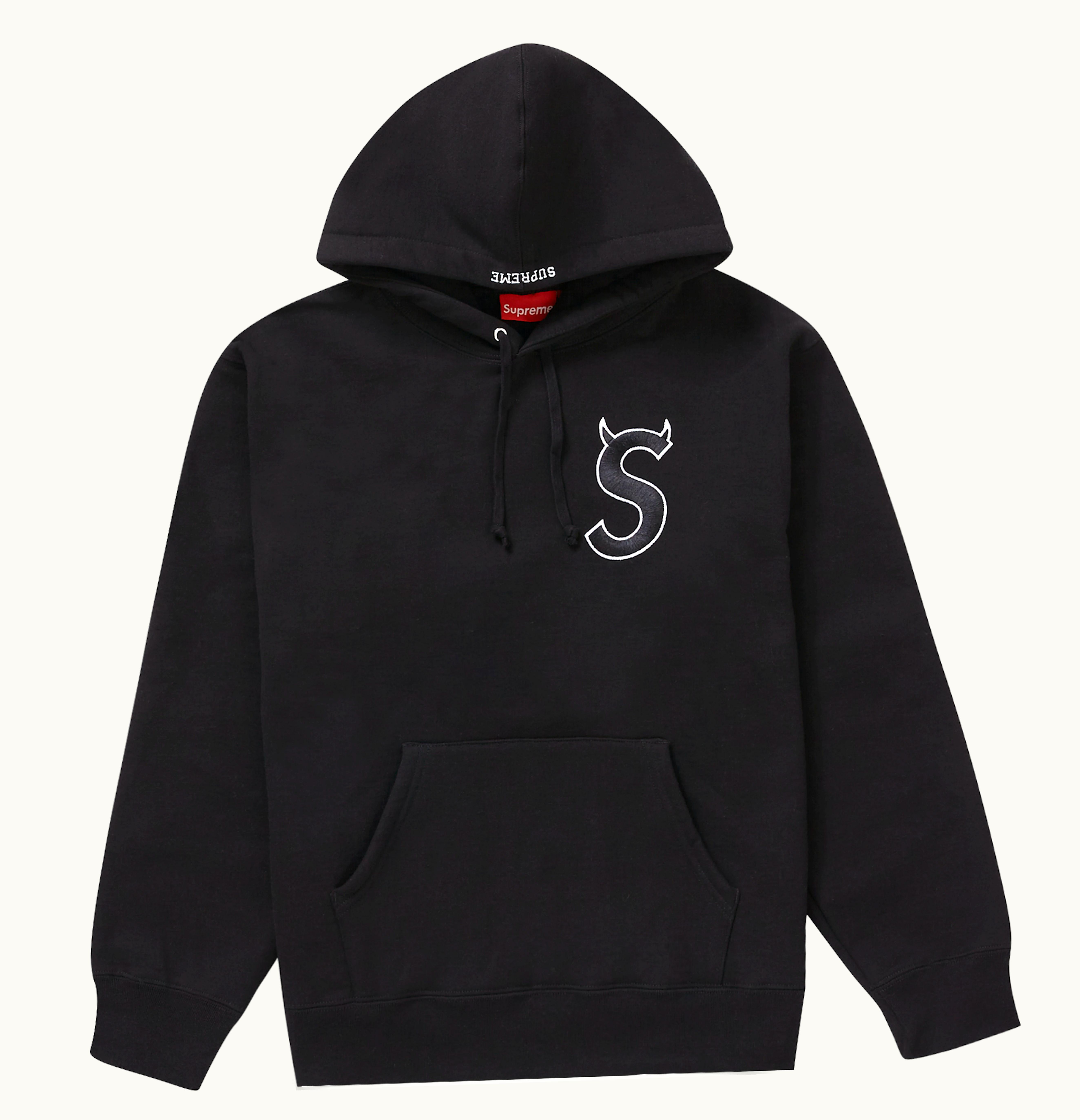 Supreme Supreme S Logo Hooded Sweatshirt FW22 Black