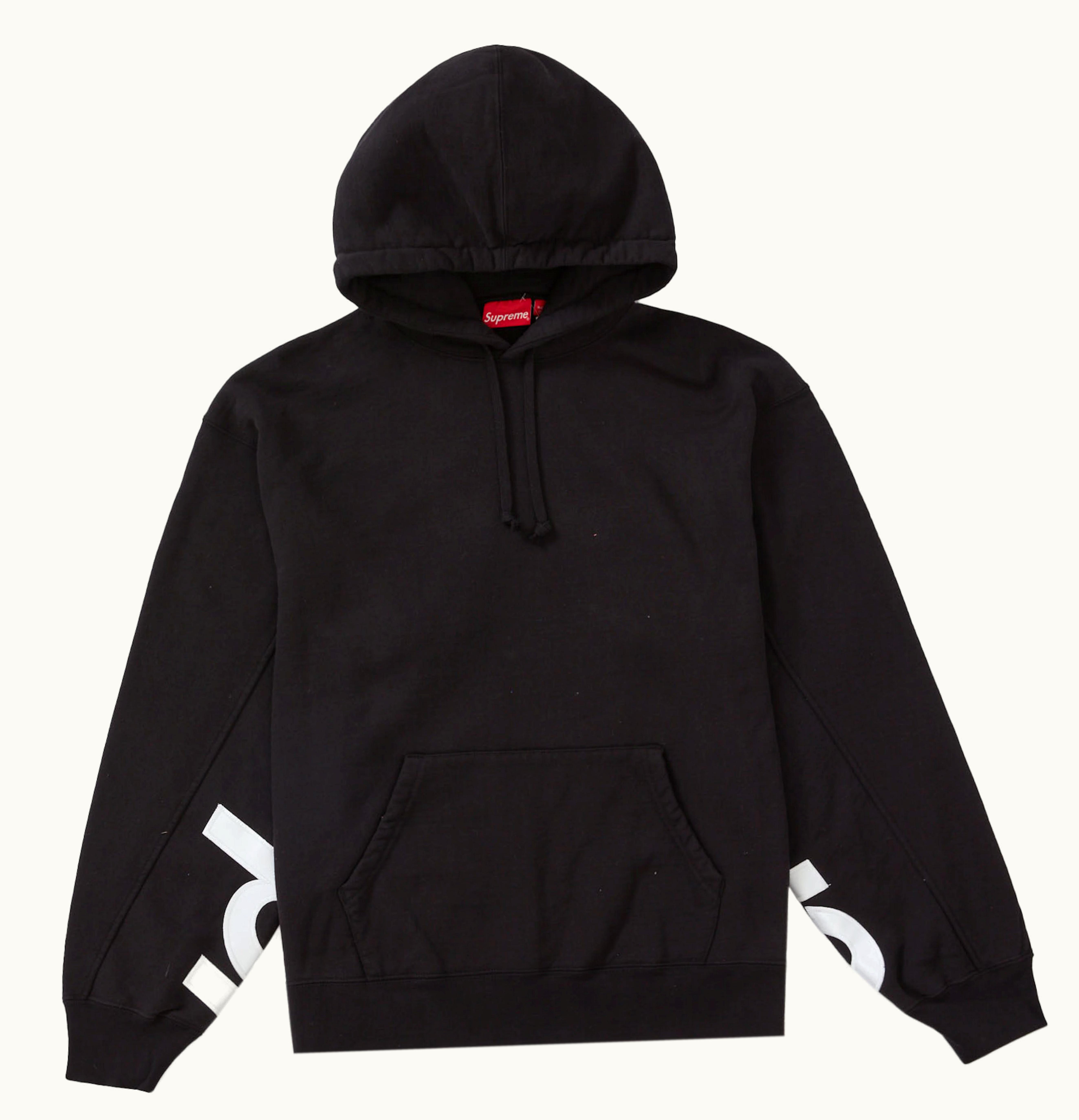 Supreme Supreme Cropped Panels Hooded Sweatshirt Black