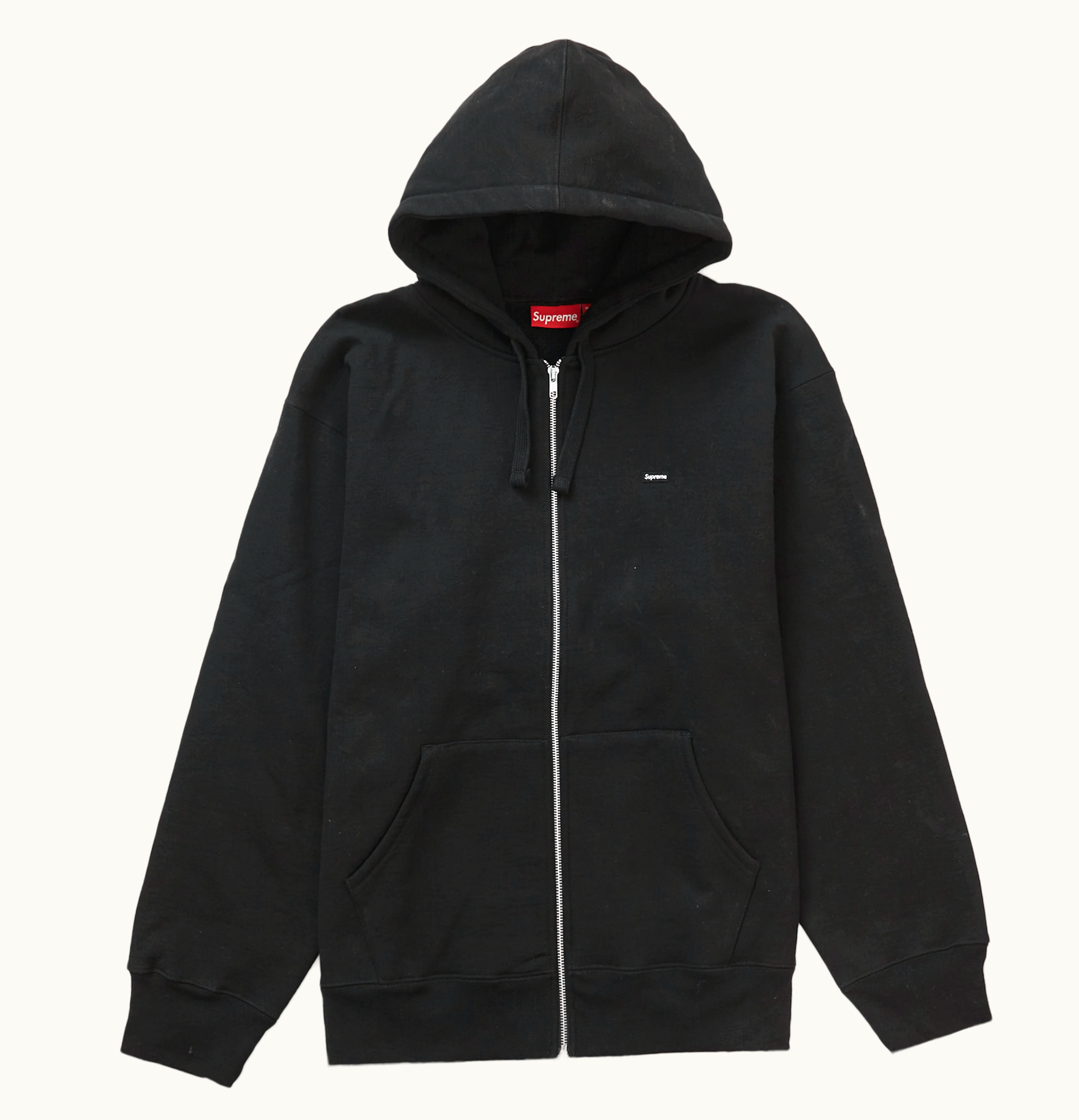 Supreme Supreme Small Box Drawcord Zip Up Hooded Sweatshirt Black