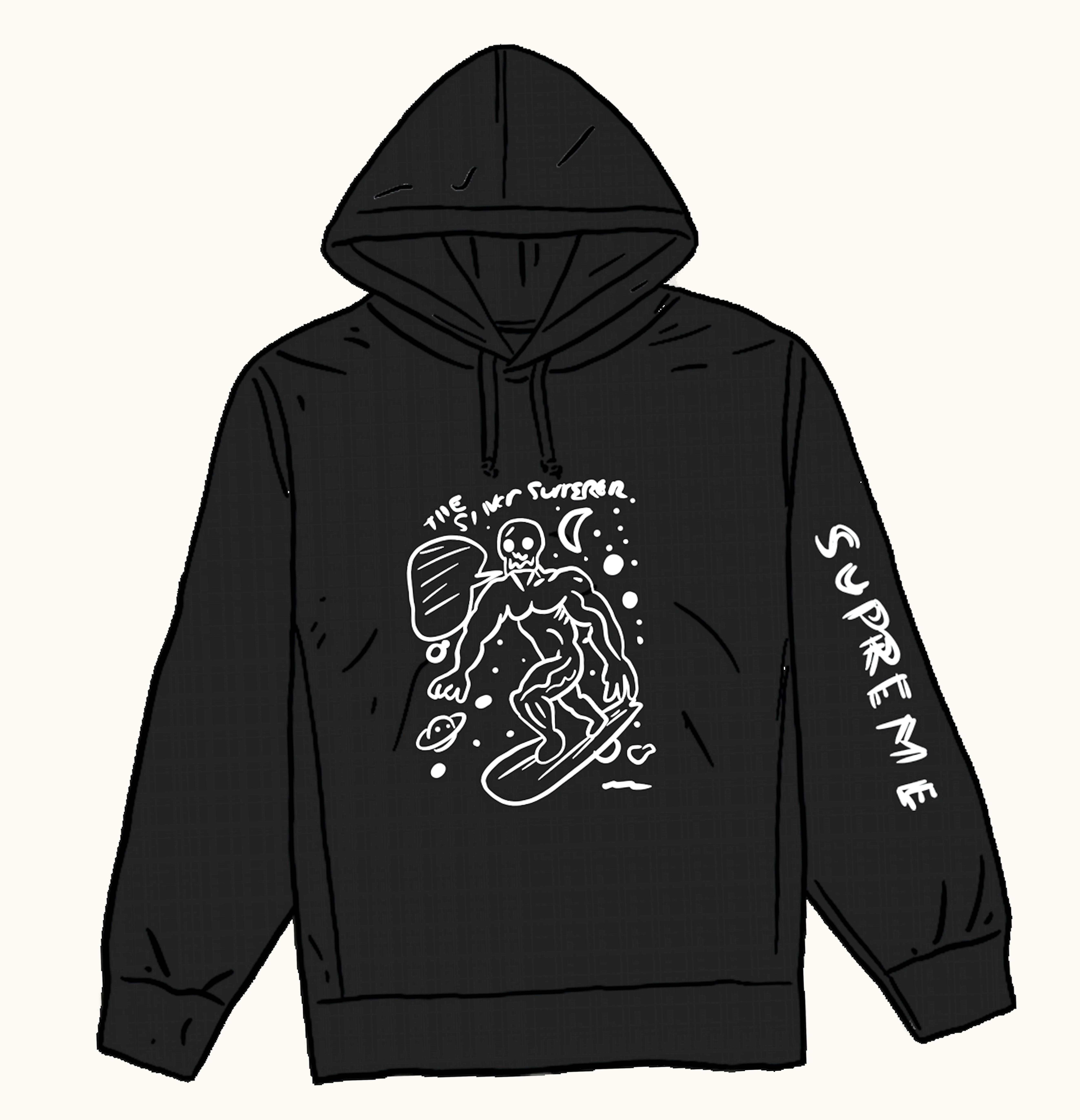 Supreme Supreme Daniel Johnston Hooded Sweatshirt Black