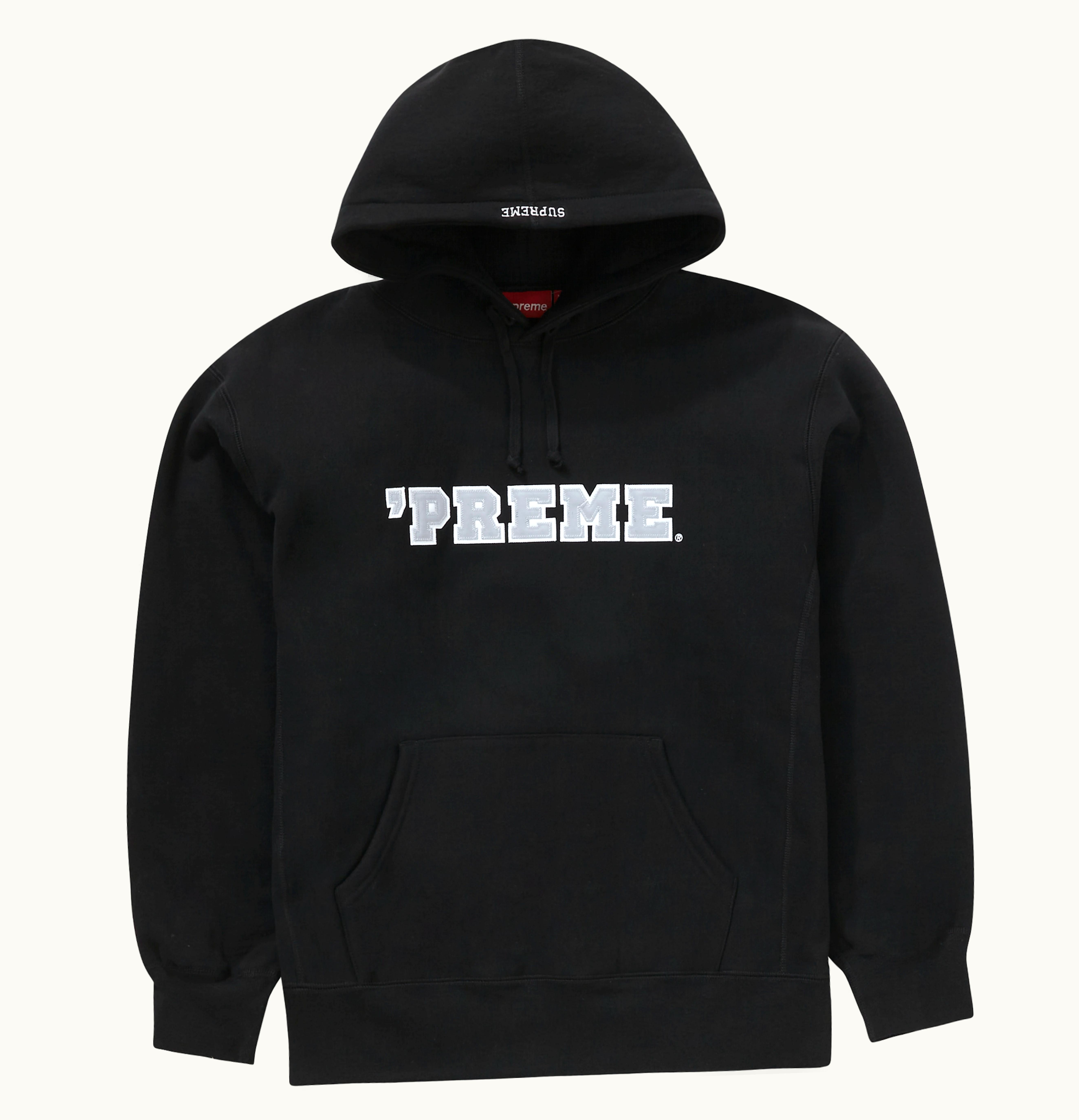 Supreme Supreme Preme Hooded Sweatshirt Black