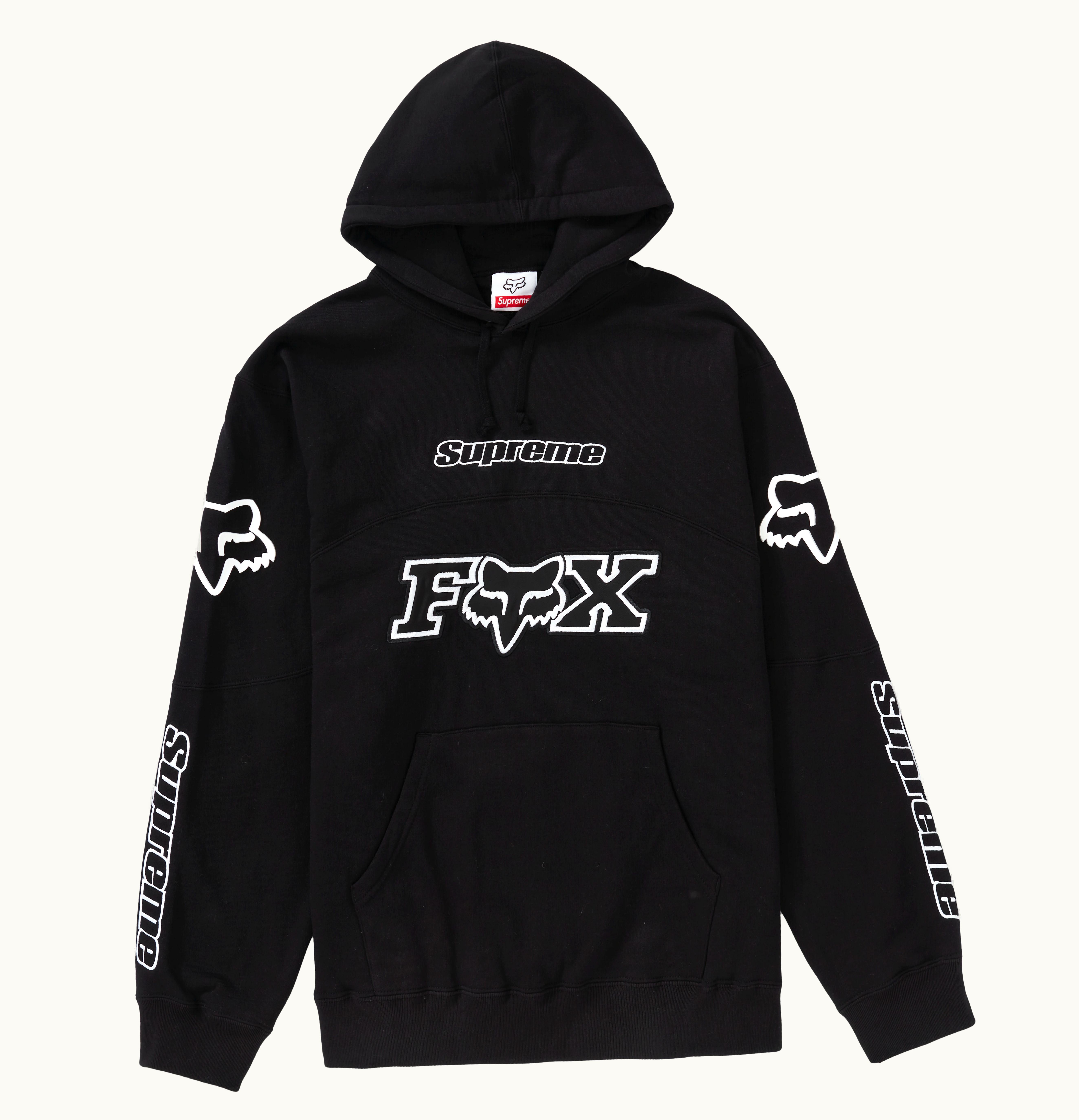 Supreme Supreme Fox Racing Hooded Sweatshirt Black