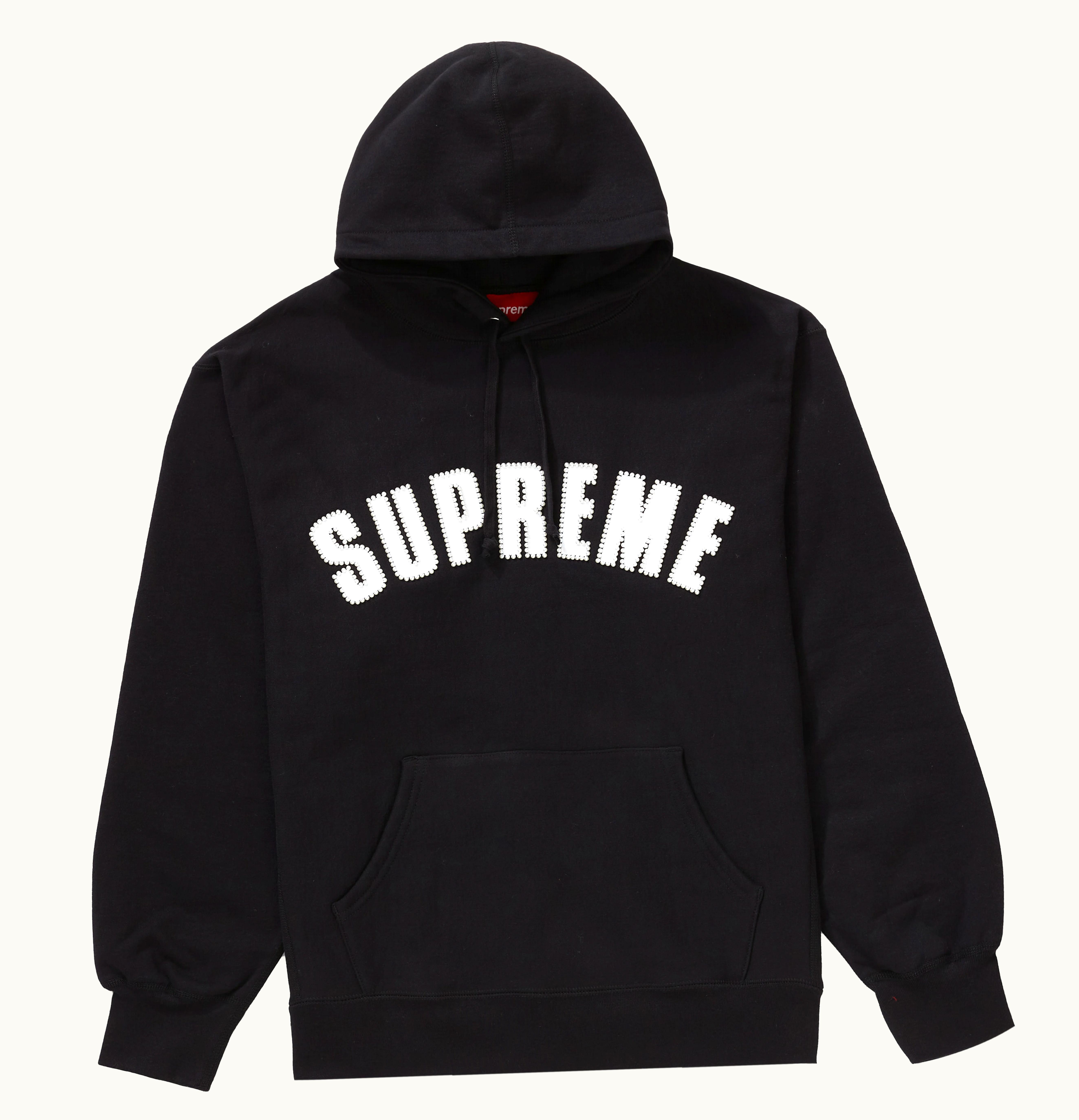 Supreme Supreme Pearl Logo Hooded Sweatshirt Black