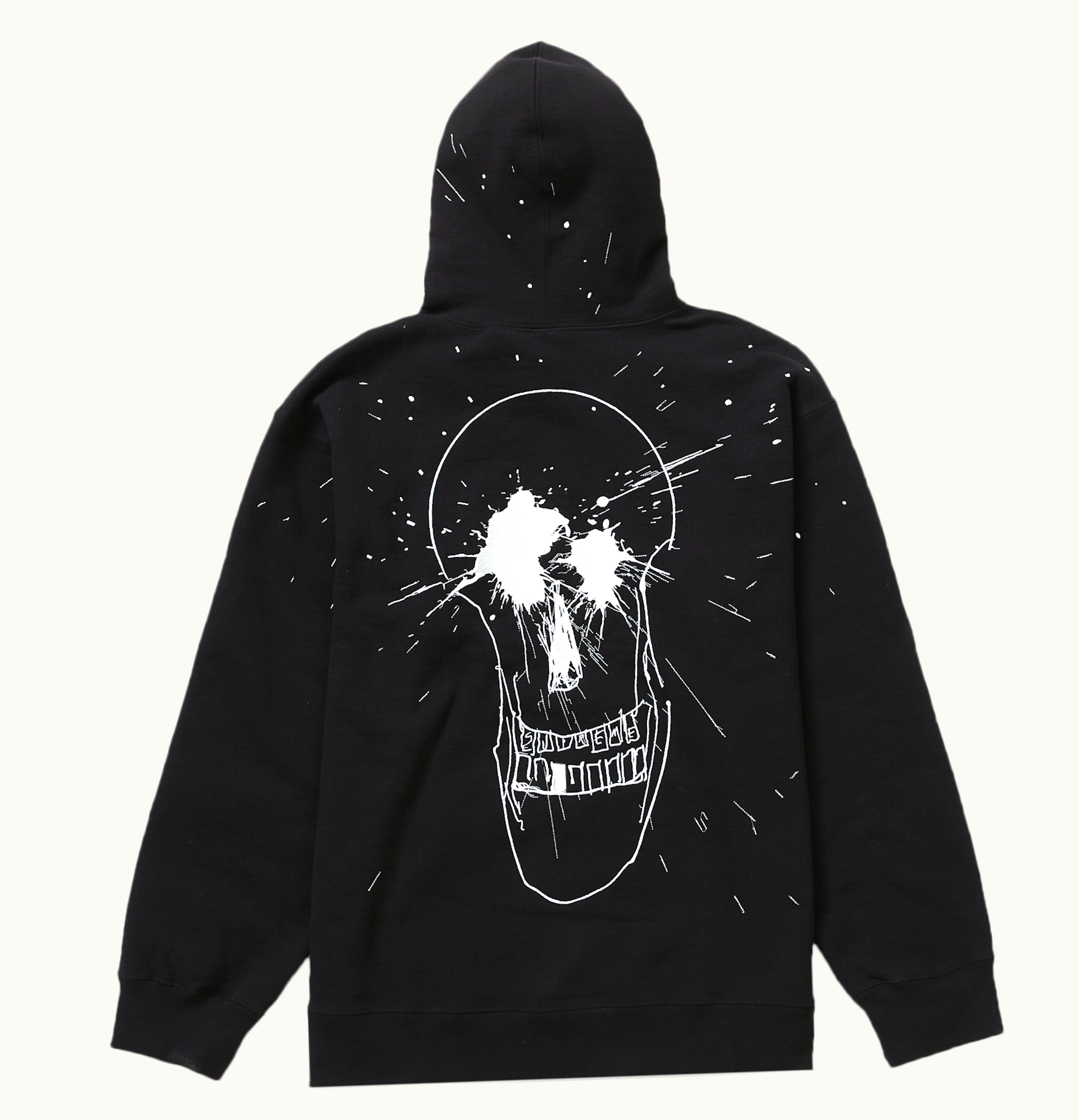 Supreme Supreme Ralph Steadman Skull Hooded Sweatshirt Black