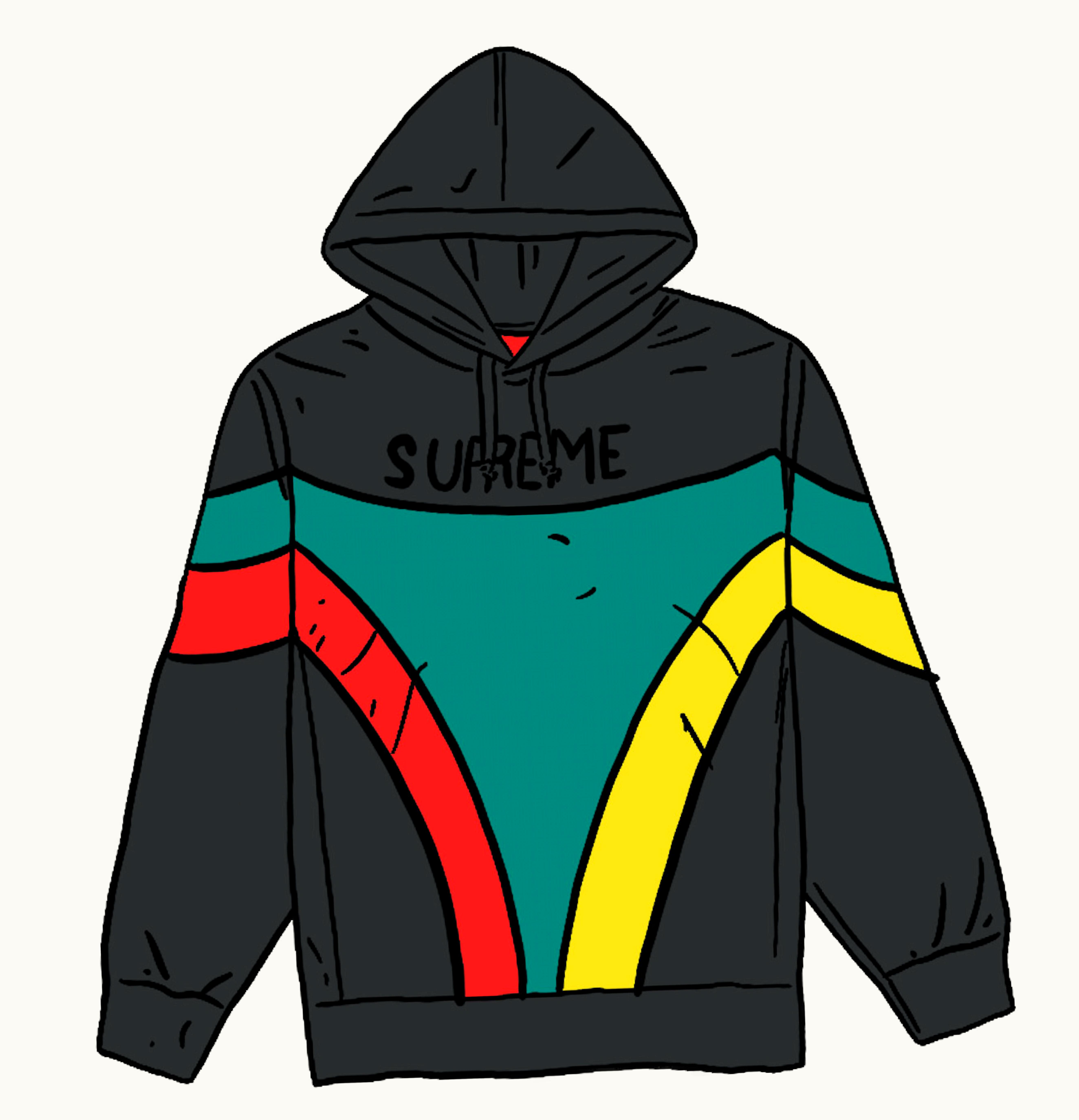 Supreme Supreme Milan Hooded Sweatshirt Black
