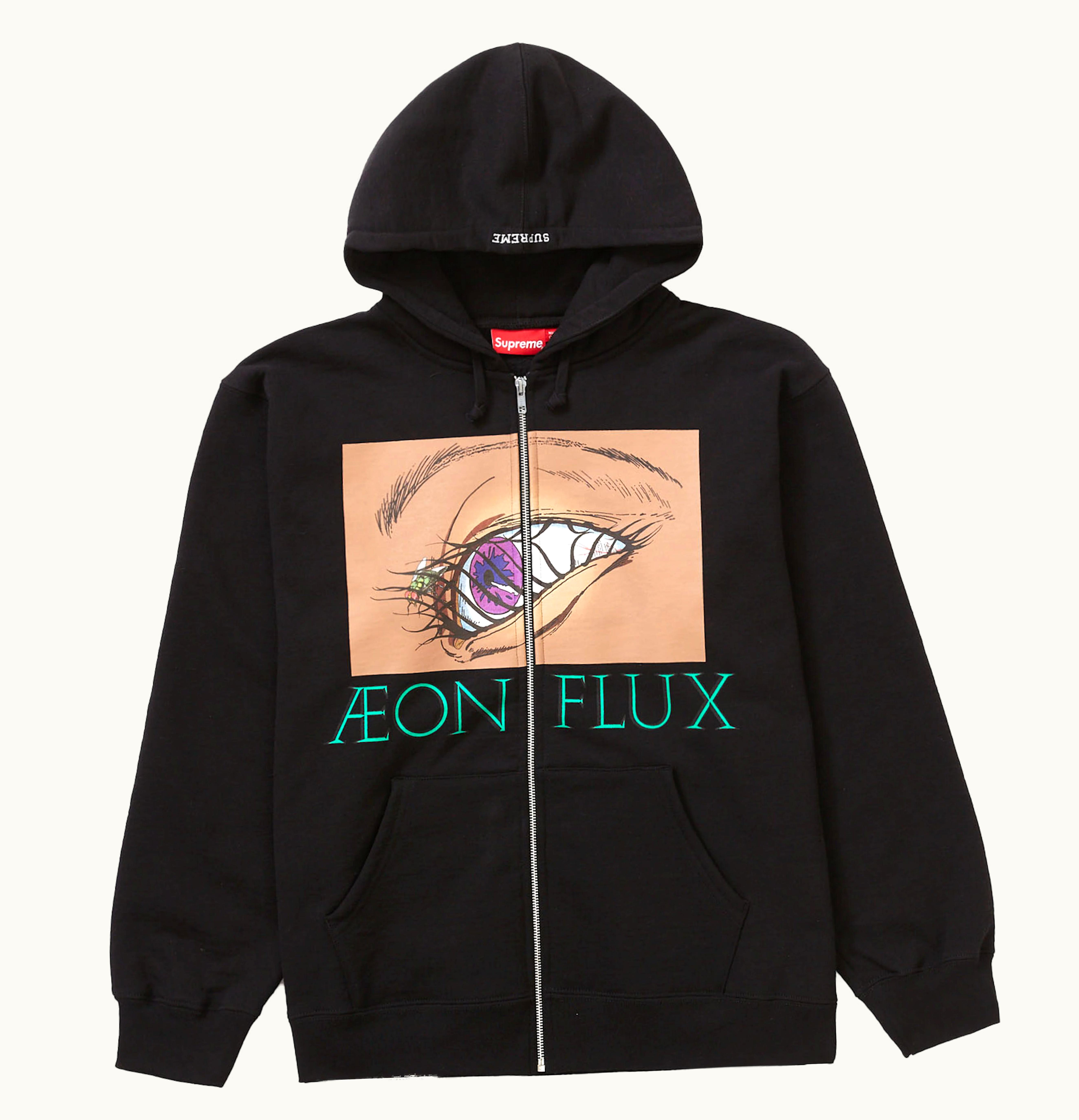 Supreme Supreme Aeon Flux Zip Up Hooded Sweatshirt Black
