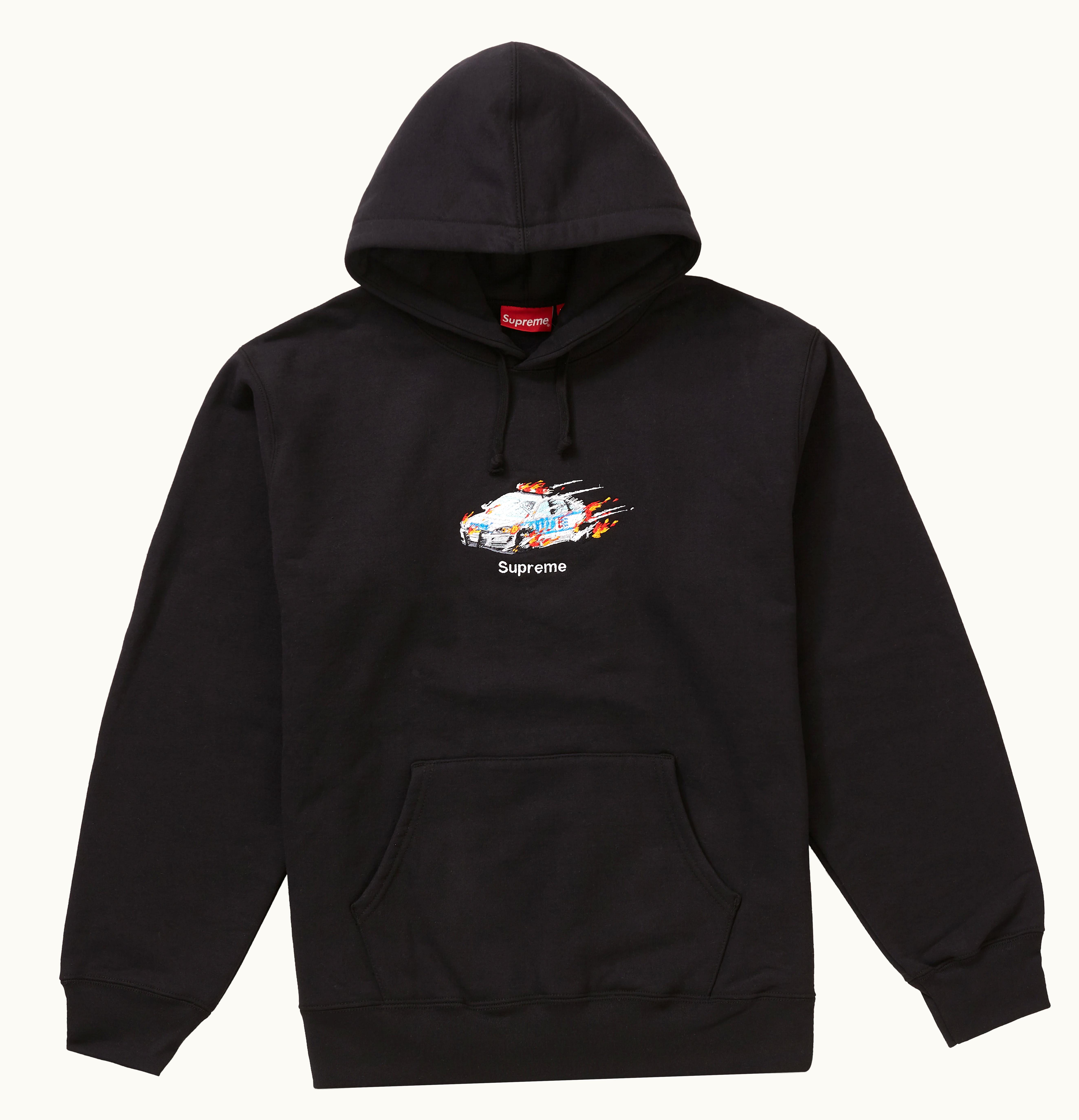 Supreme Supreme Cop Car Hooded Sweatshirt Black