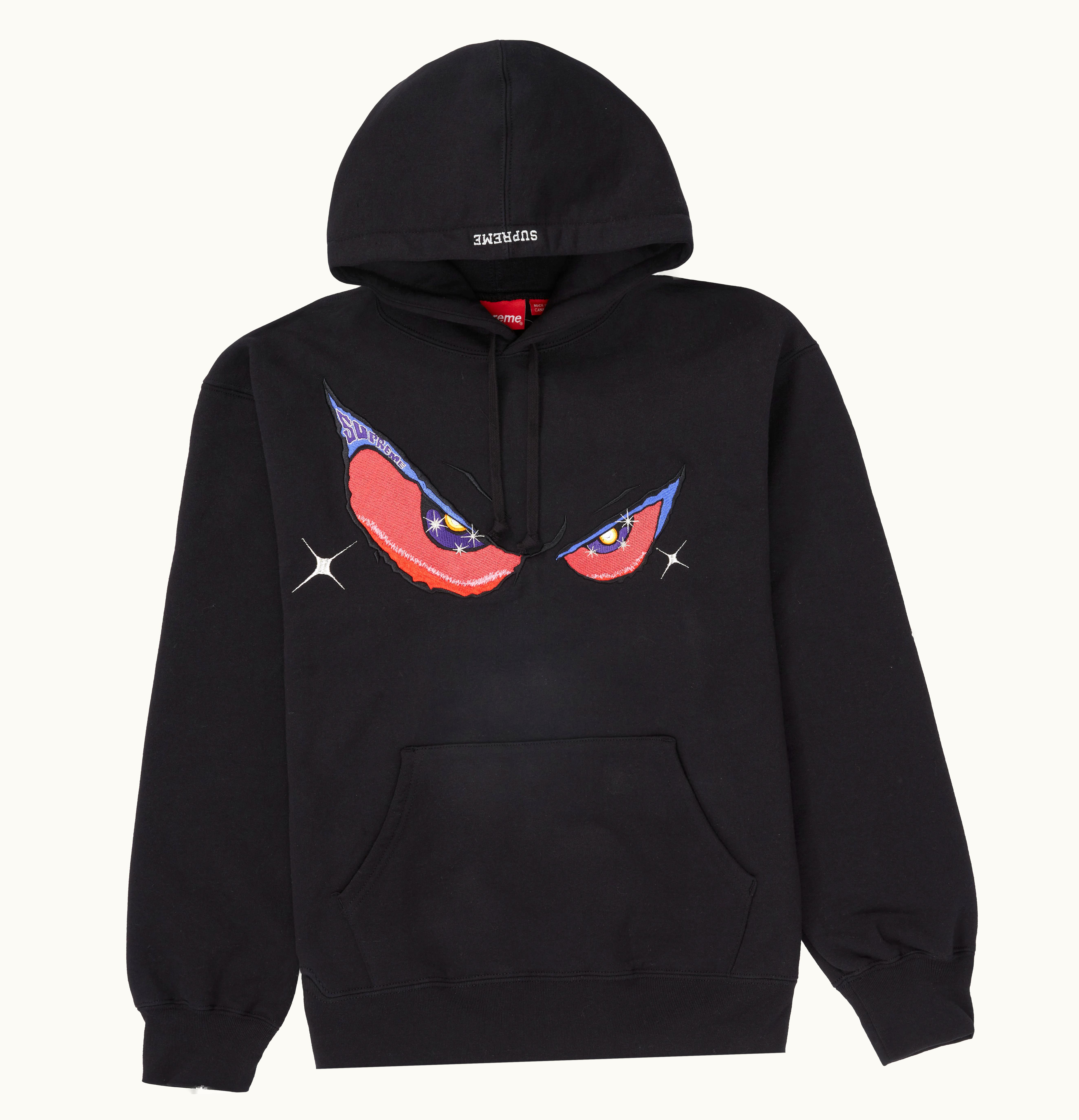Supreme Supreme Eyes Hooded Sweatshirt Black