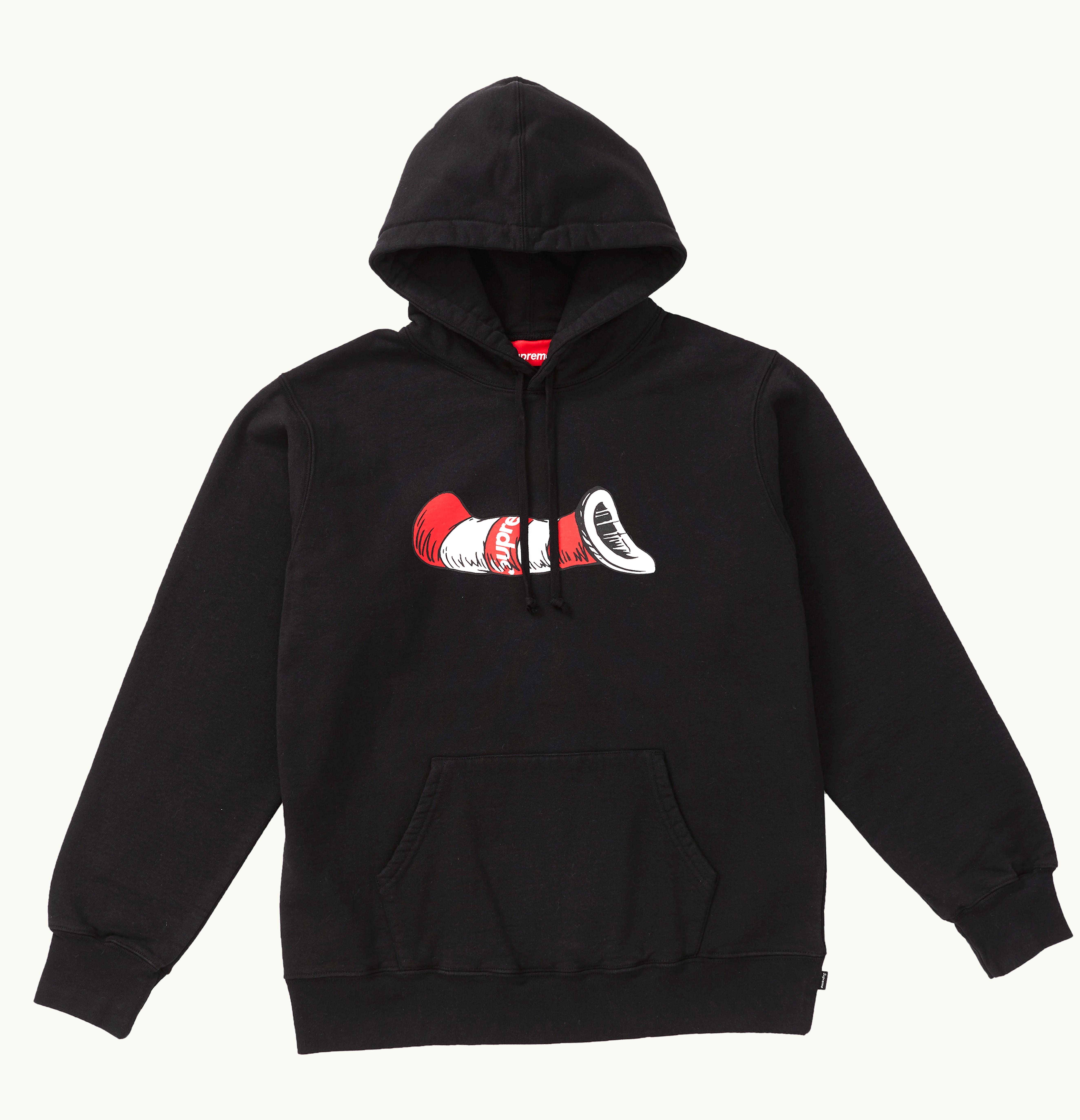 Supreme Supreme Cat in the Hat Hooded Sweatshirt Black