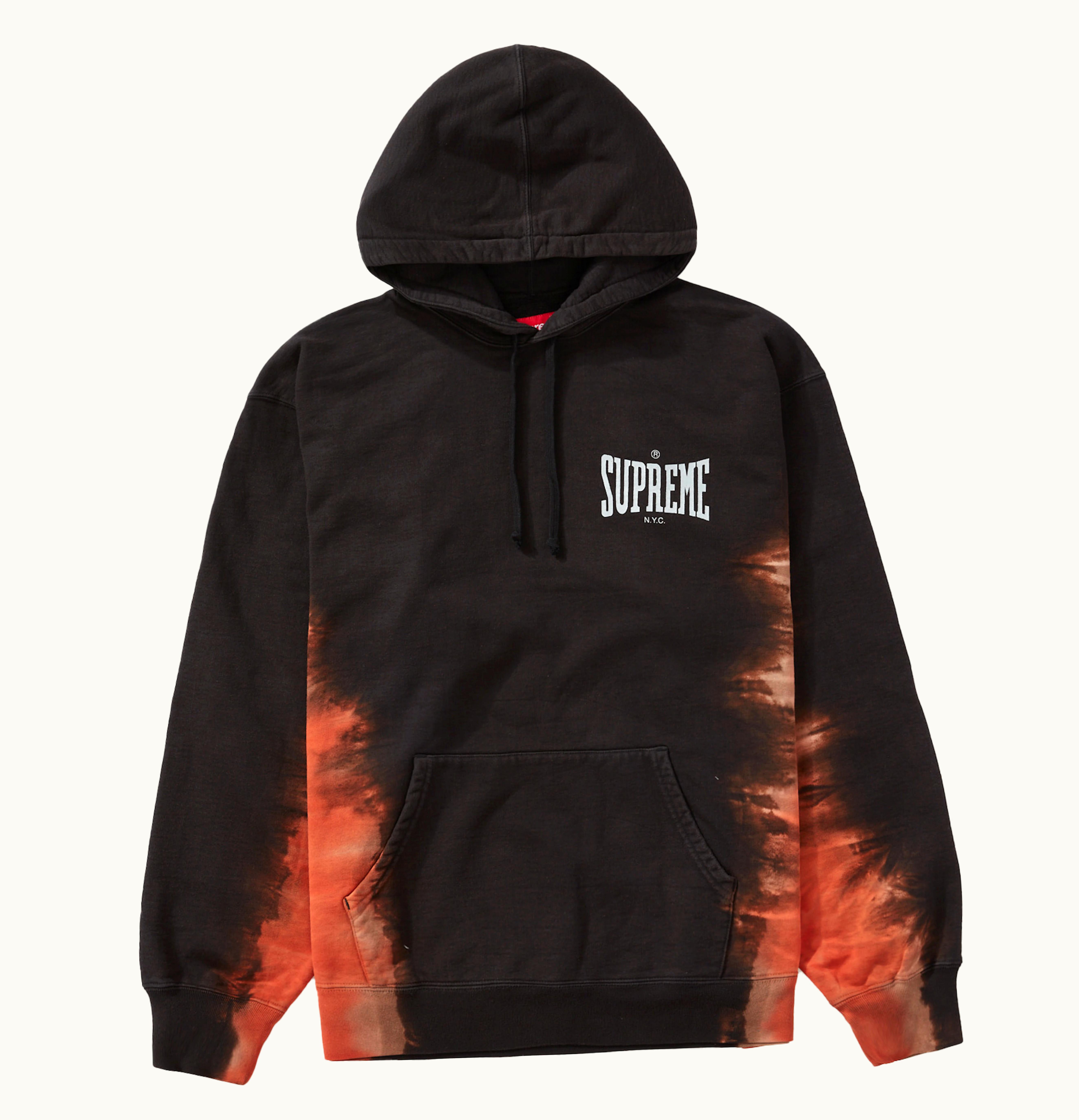 Supreme Supreme Bleached Hooded Sweatshirt Black