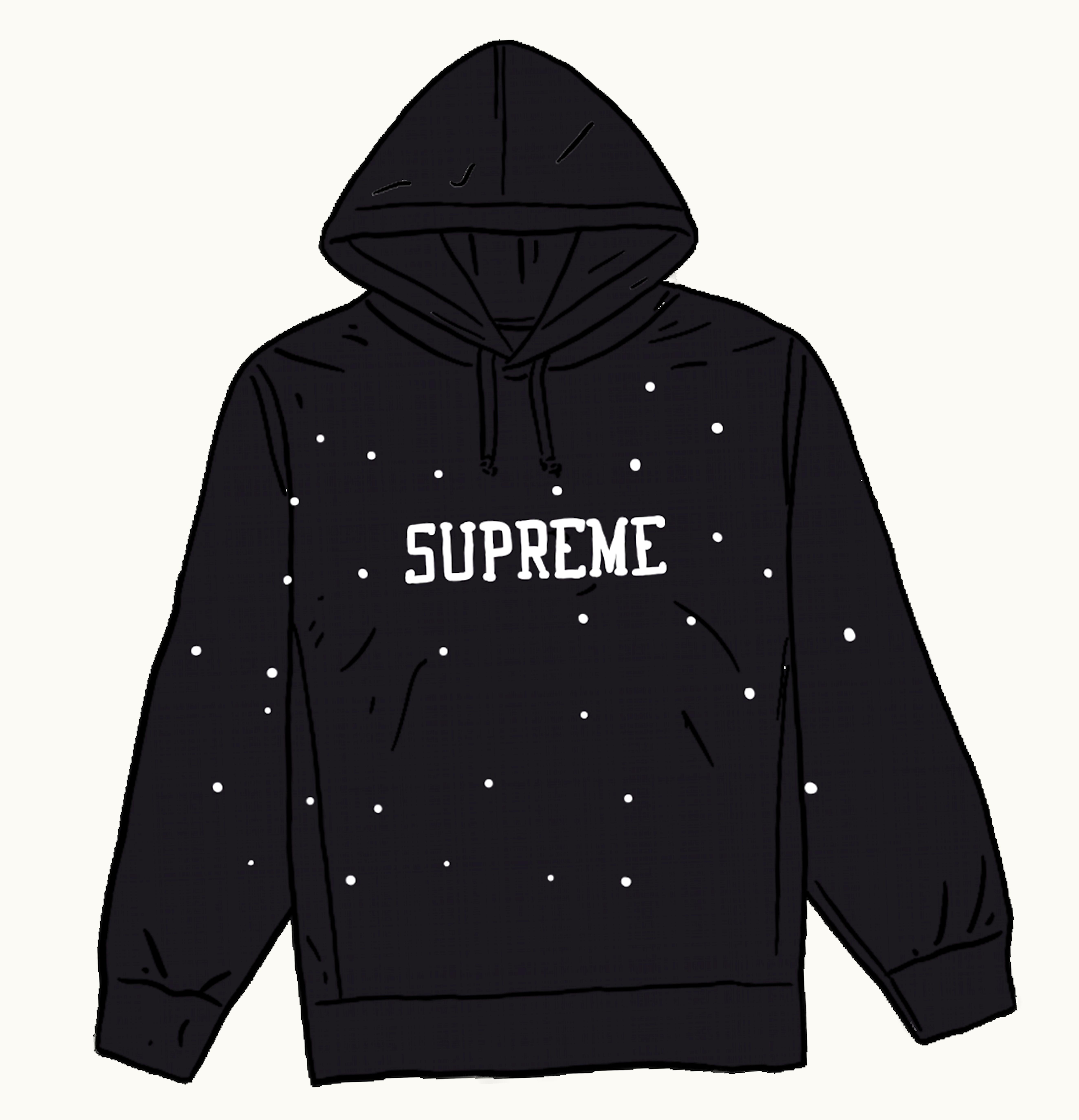 Supreme Supreme Eyelet Hooded Sweatshirt Black