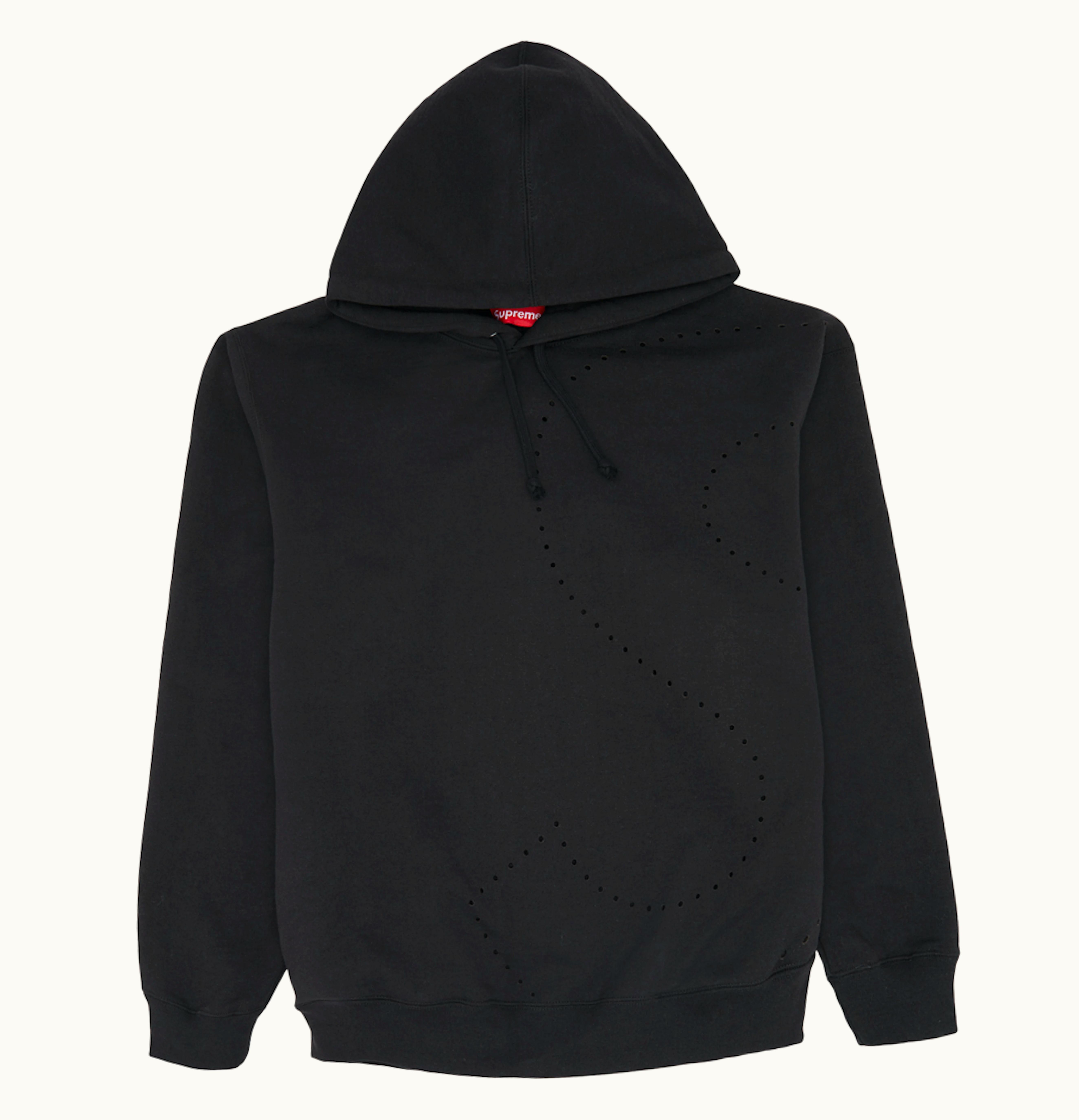 Supreme Supreme Laser Cut S Logo Hooded Sweatshirt Black