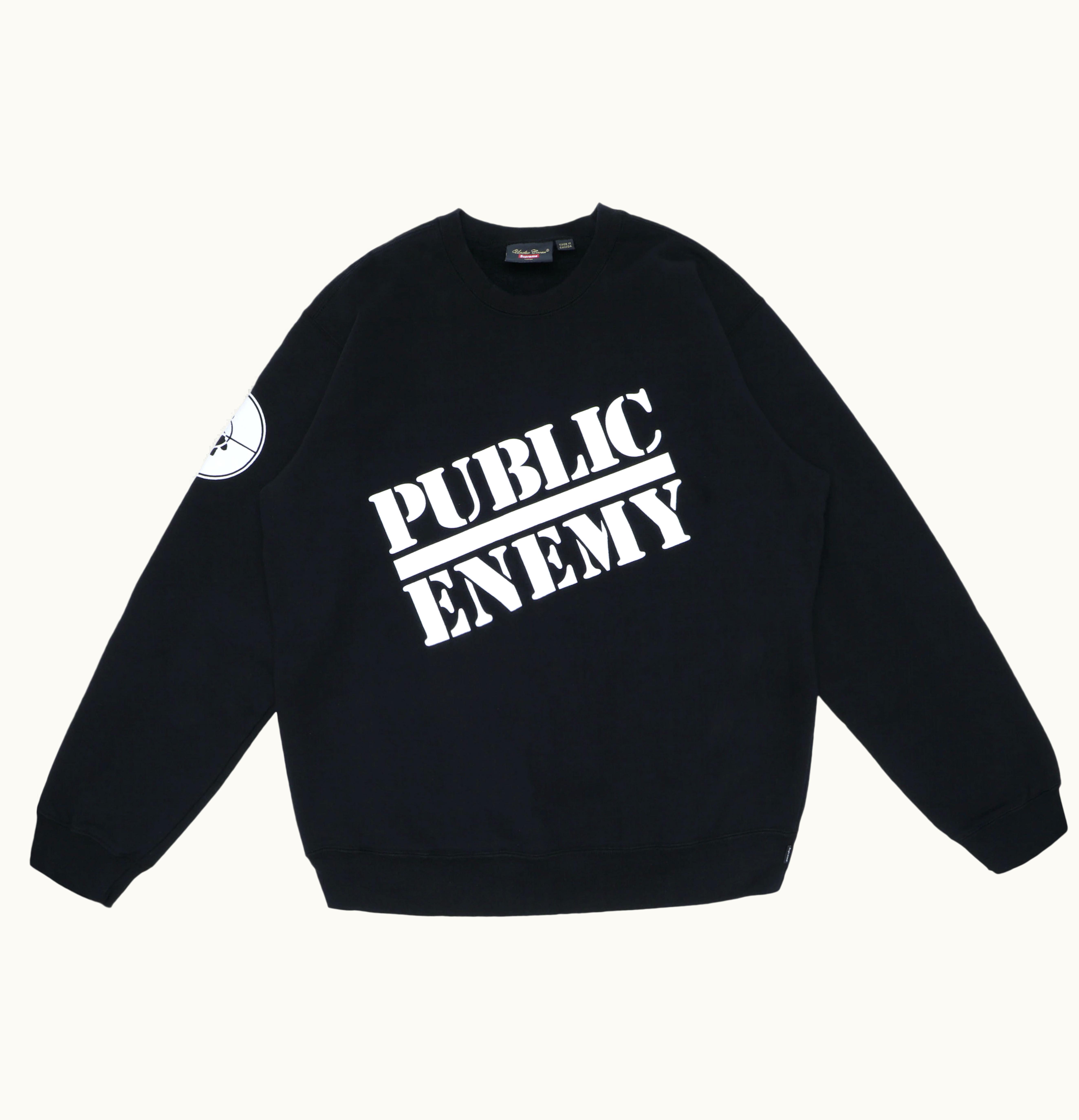 Supreme Supreme UNDERCOVERPublic Enemy Crewneck Sweatshirt Black