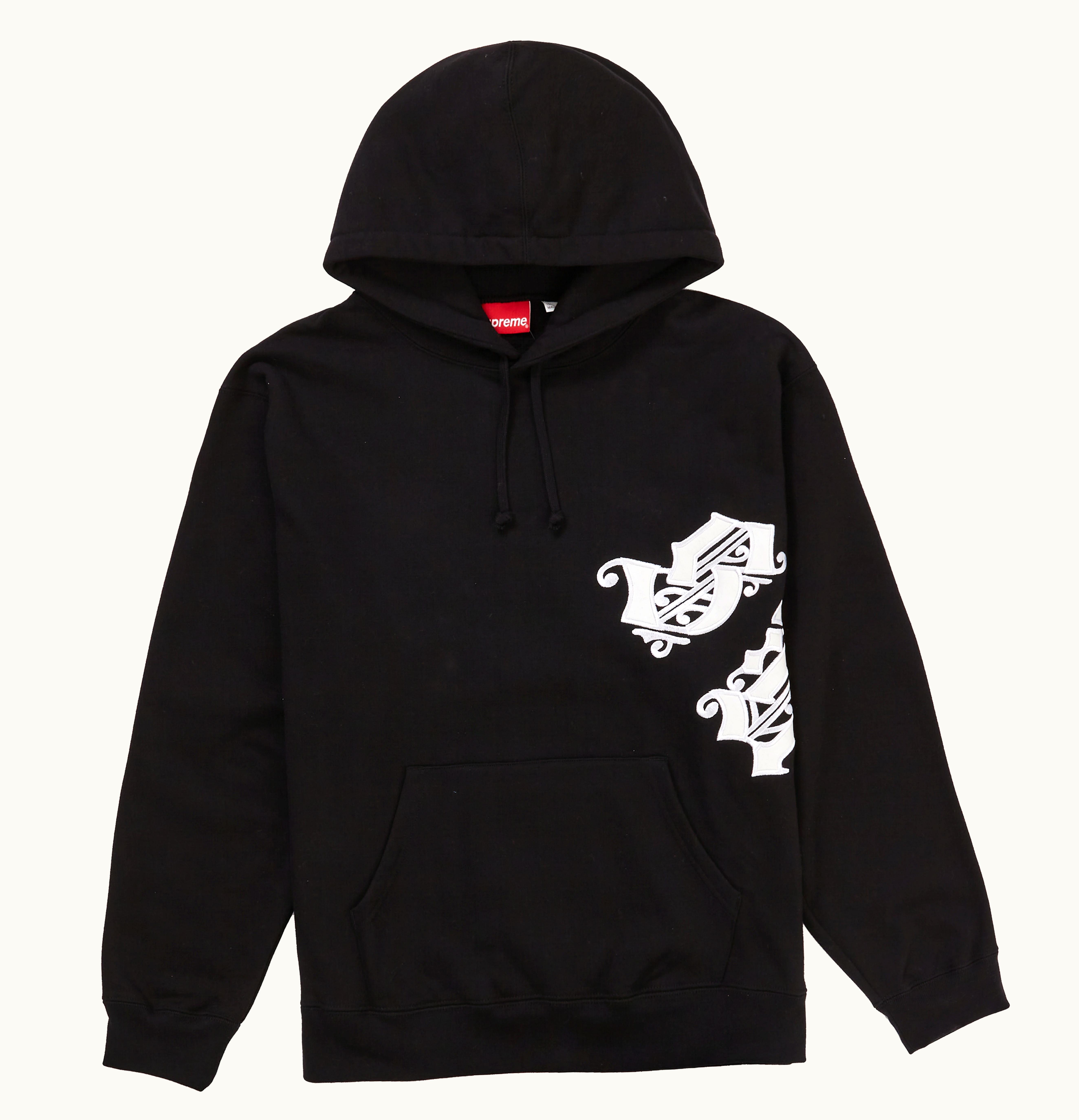 Supreme Supreme Old English Wrap Hooded Sweatshirt Black