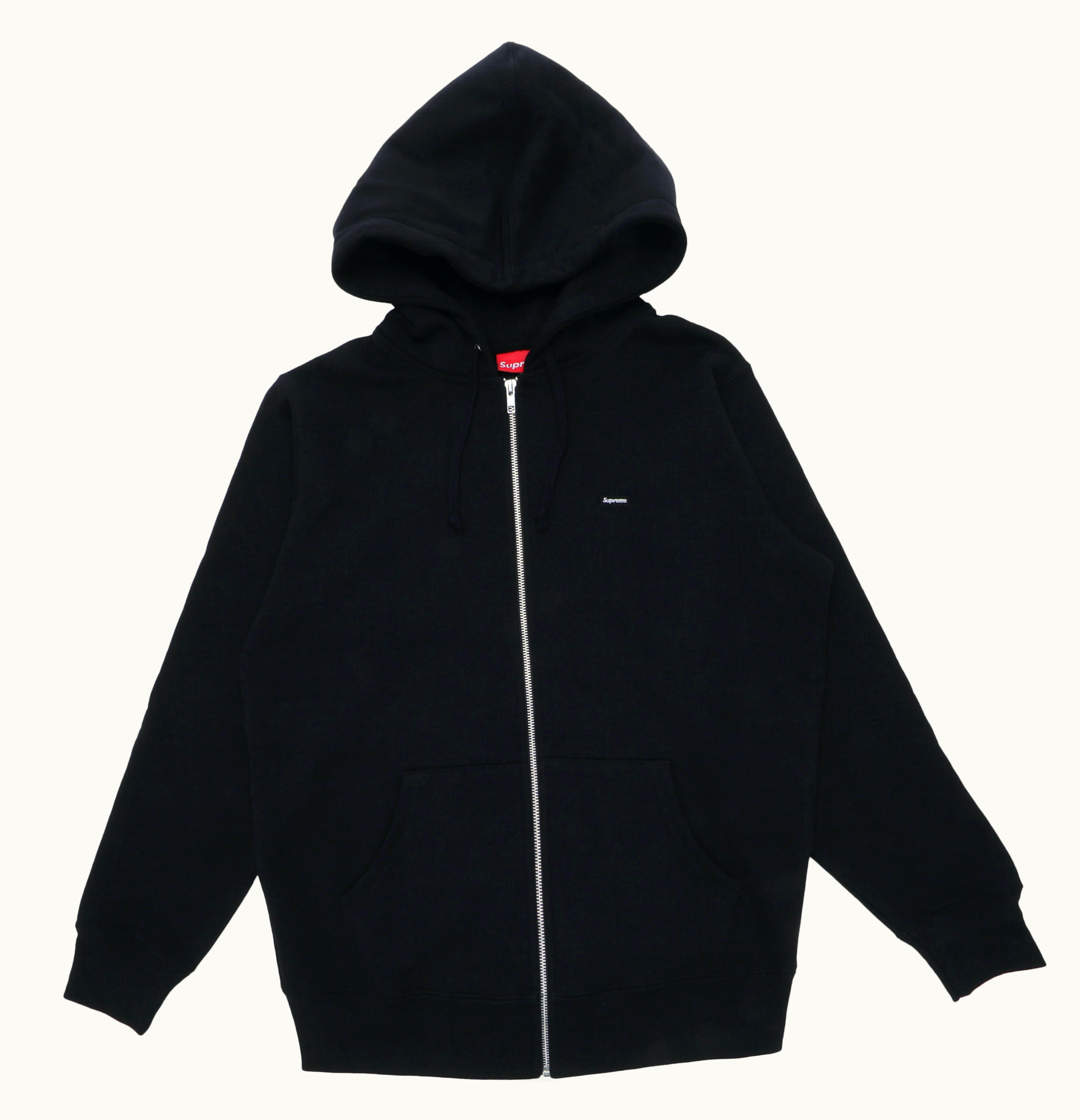 Supreme Supreme Small Box Logo Zip Up Hooded Sweatshirt Black