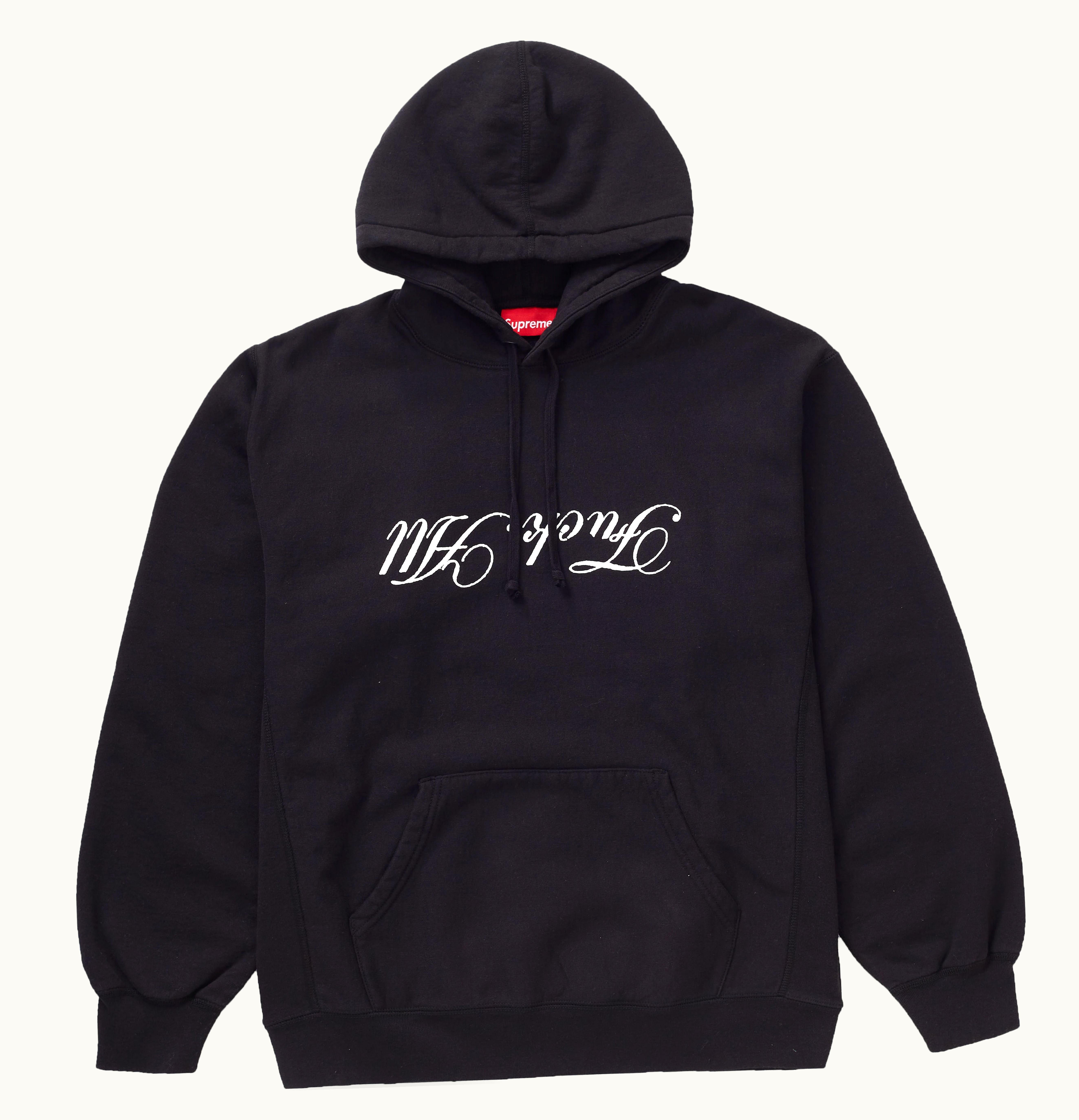 Supreme Supreme Jamie Reid Fuck All Hooded Sweatshirt Black