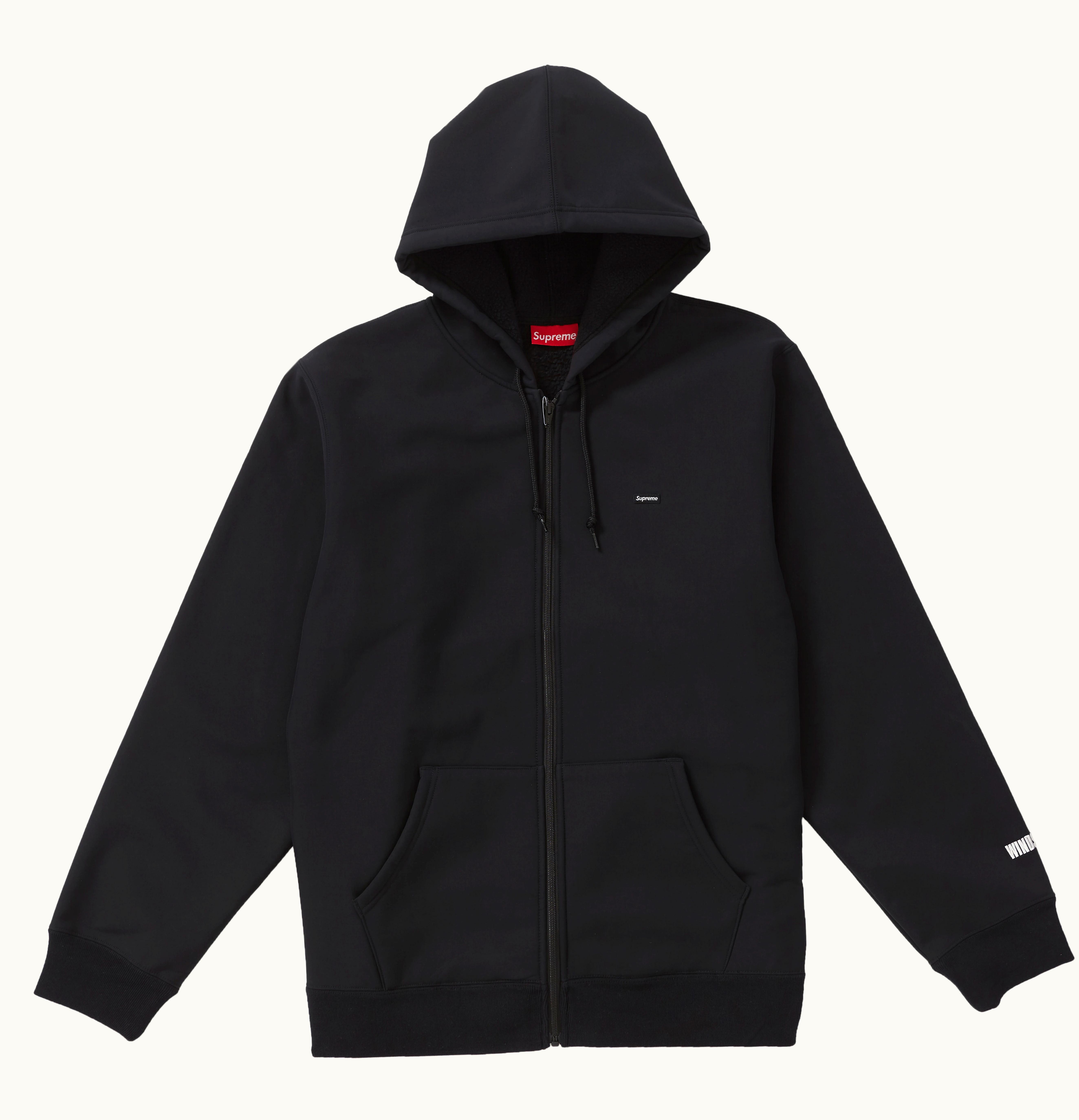 Supreme Supreme WINDSTOPPER Zip Up Hooded Sweatshirt Black