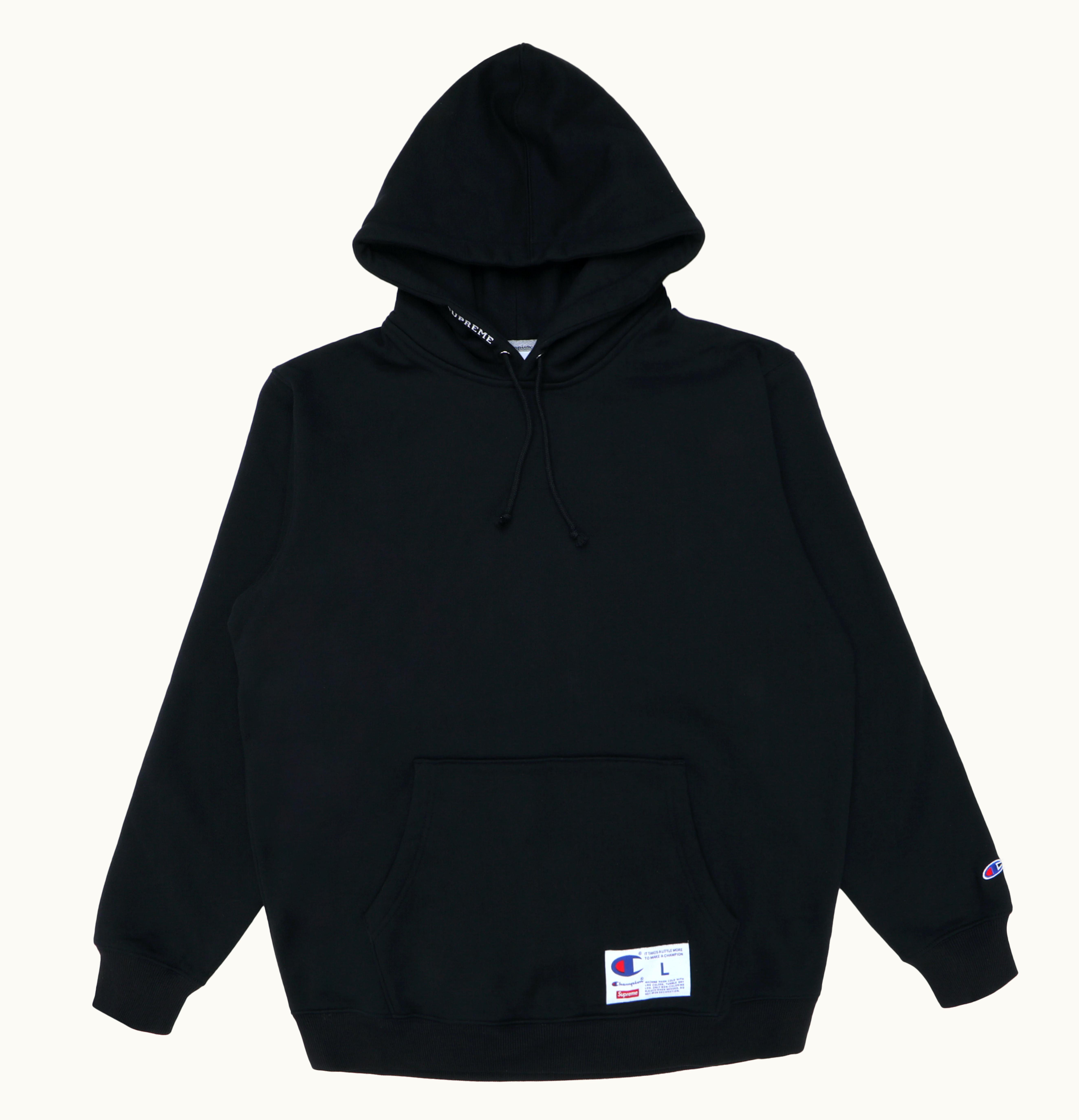 Supreme Supreme Champion Hooded Sweatshirt SS18 Black
