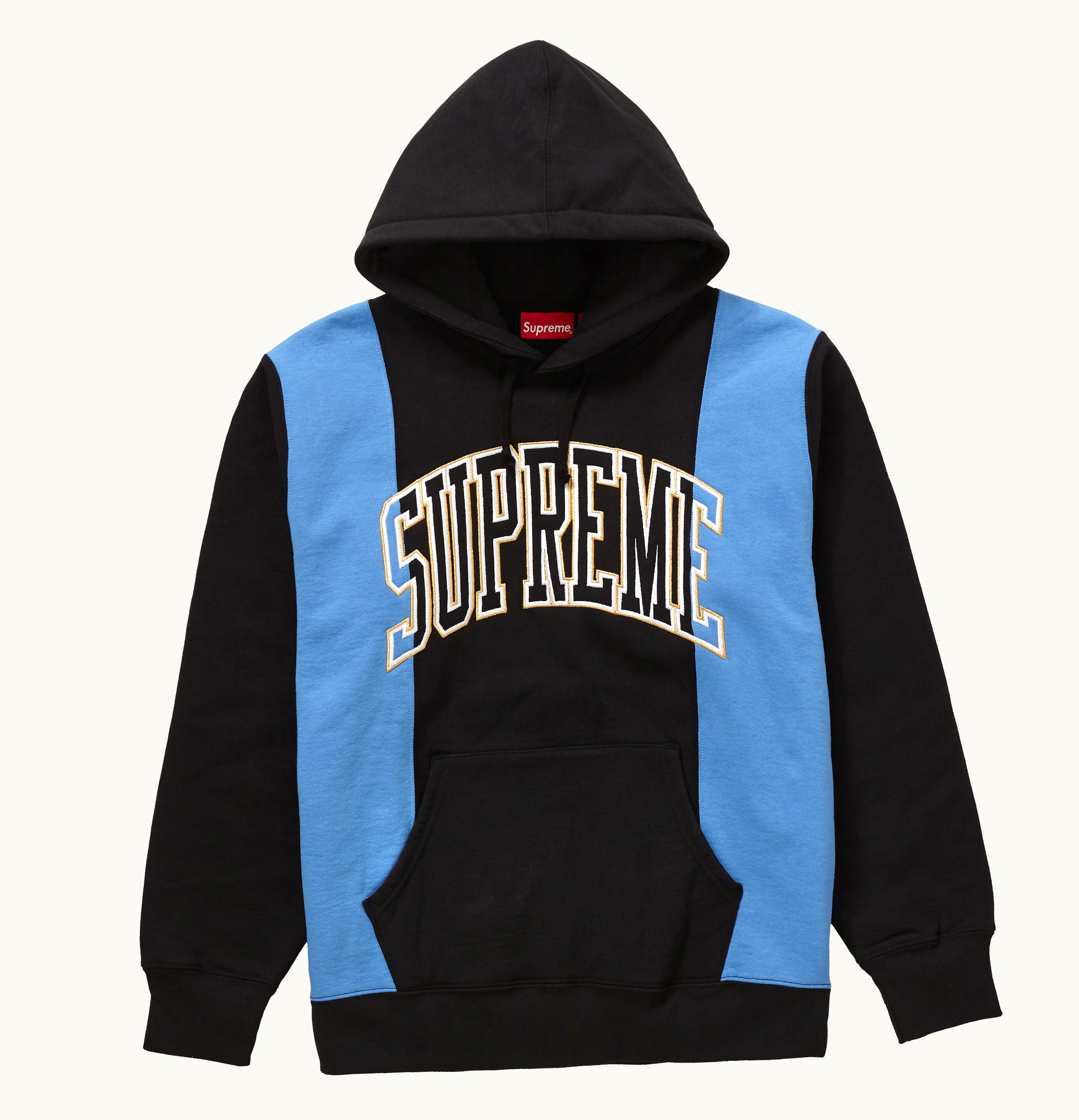 Supreme Supreme Paneled Arc Hooded Sweatshirt Black
