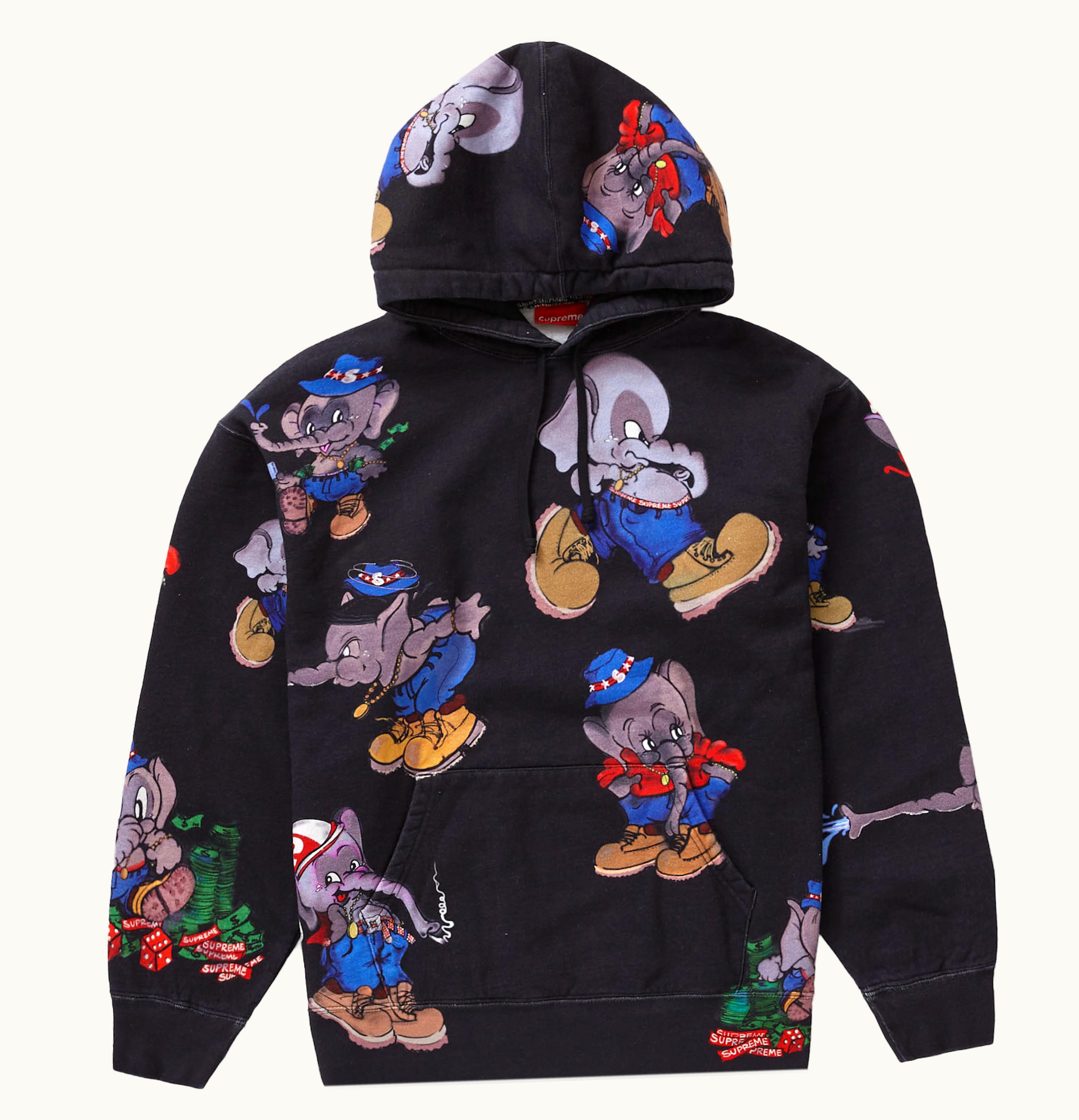 Supreme Supreme Elephant Hooded Sweatshirt Black