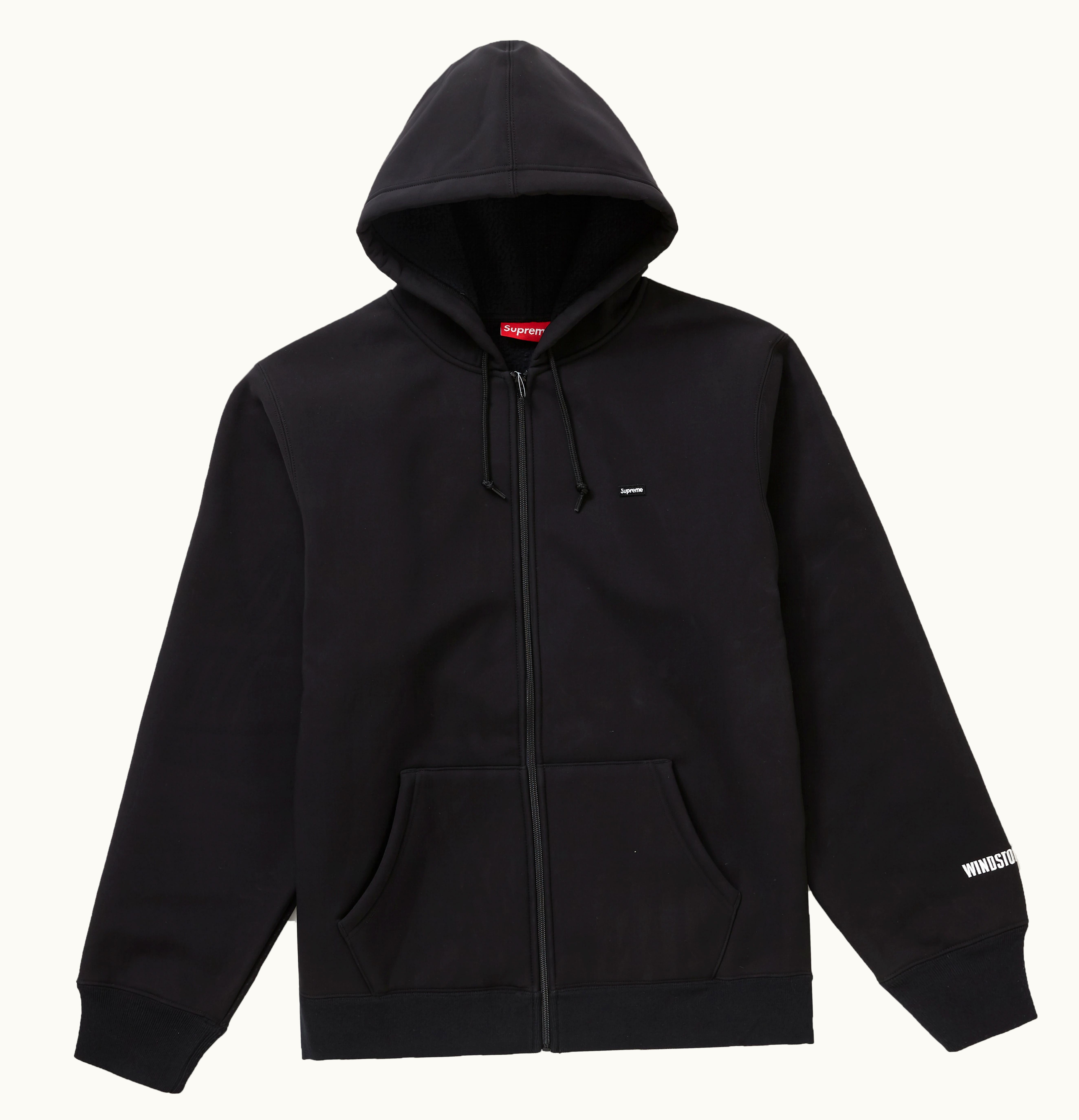 Supreme Supreme WINDSTOPPER Zip Up Hooded Sweatshirt FW19 Black