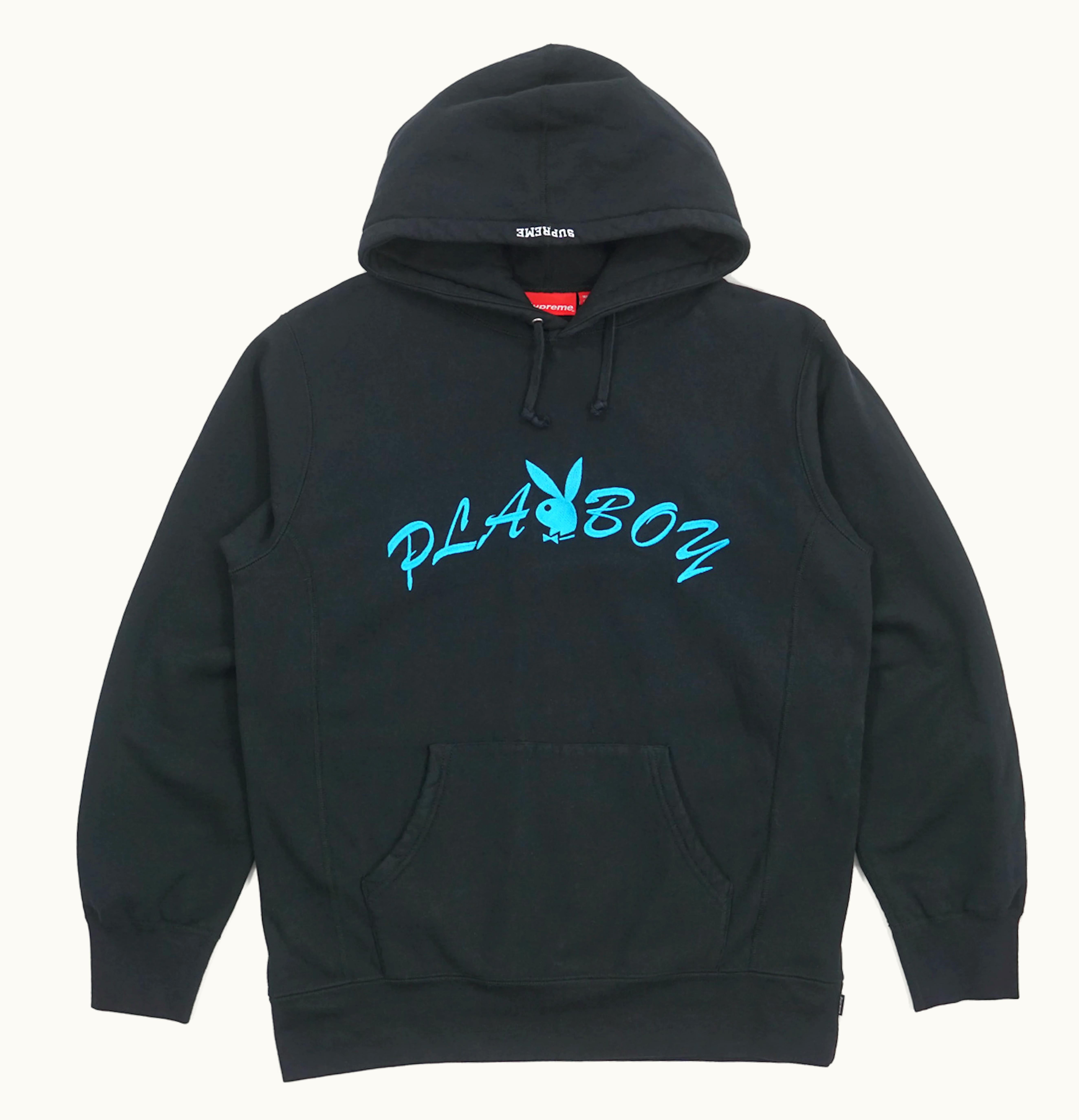 Supreme Supreme Playboy Hooded Sweatshirt Black SS17