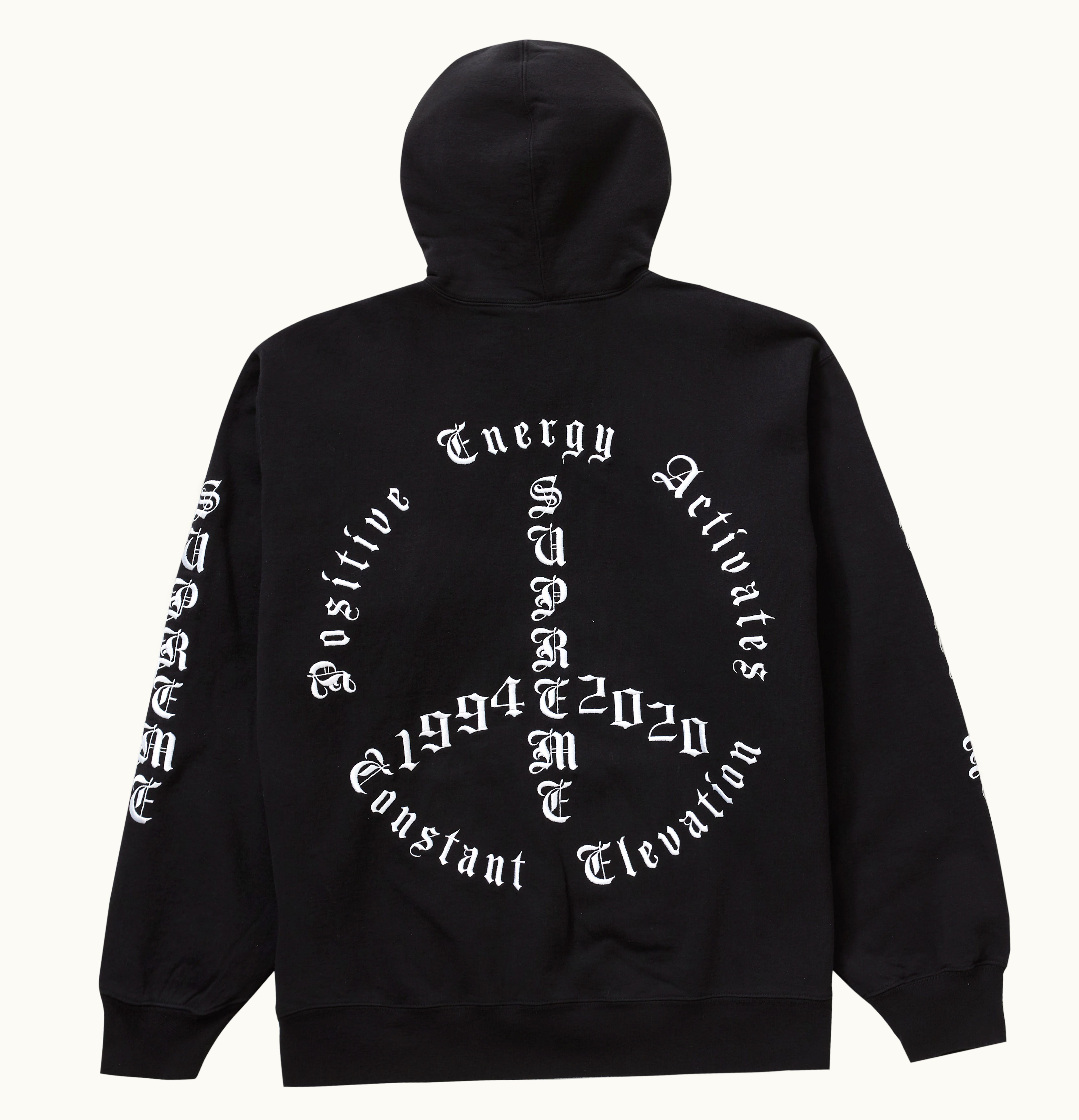 Supreme Supreme Peace Hooded Sweatshirt Black