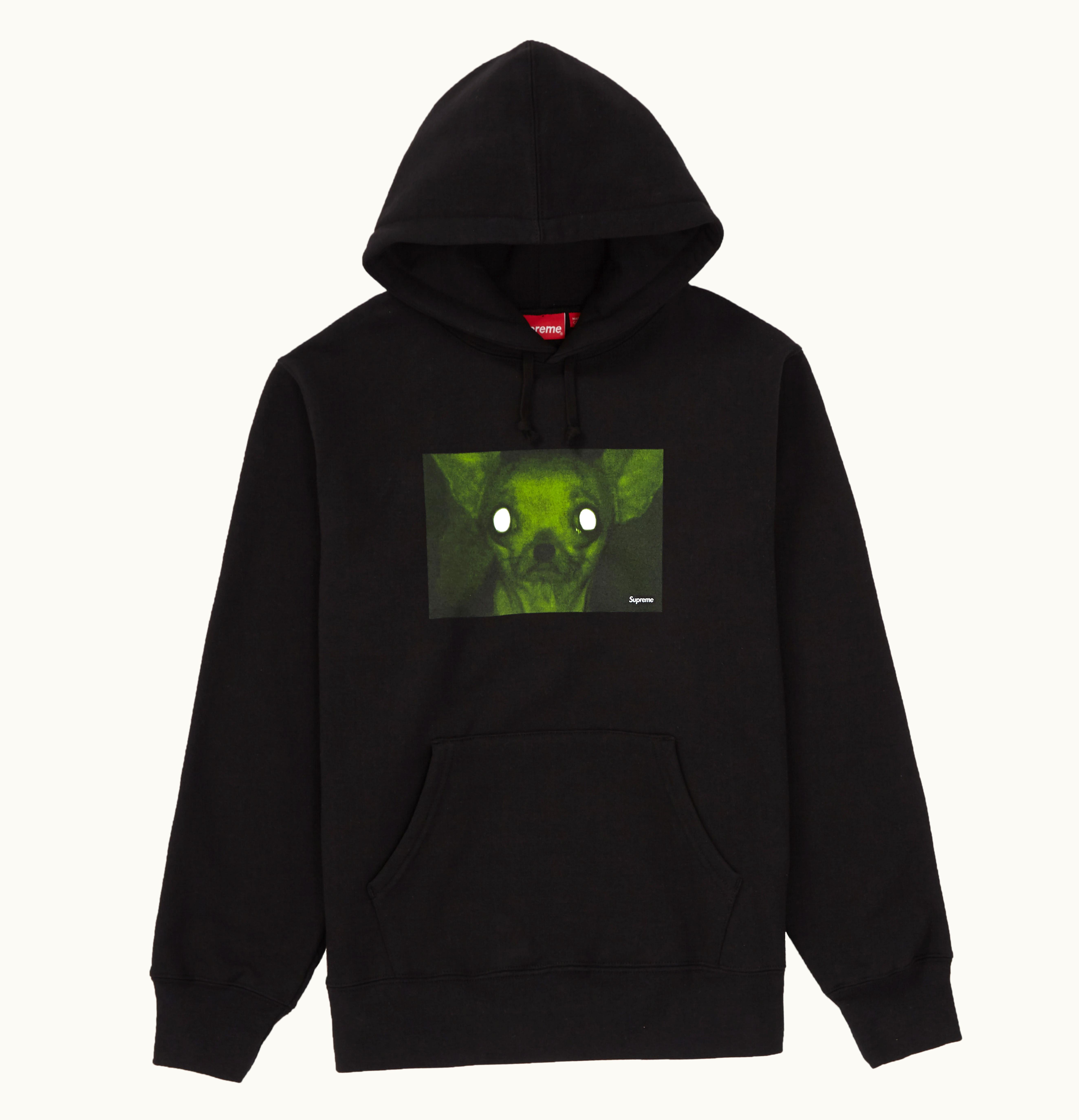 Supreme Supreme Chris Cunningham Chihuahua Hooded Sweatshirt Black