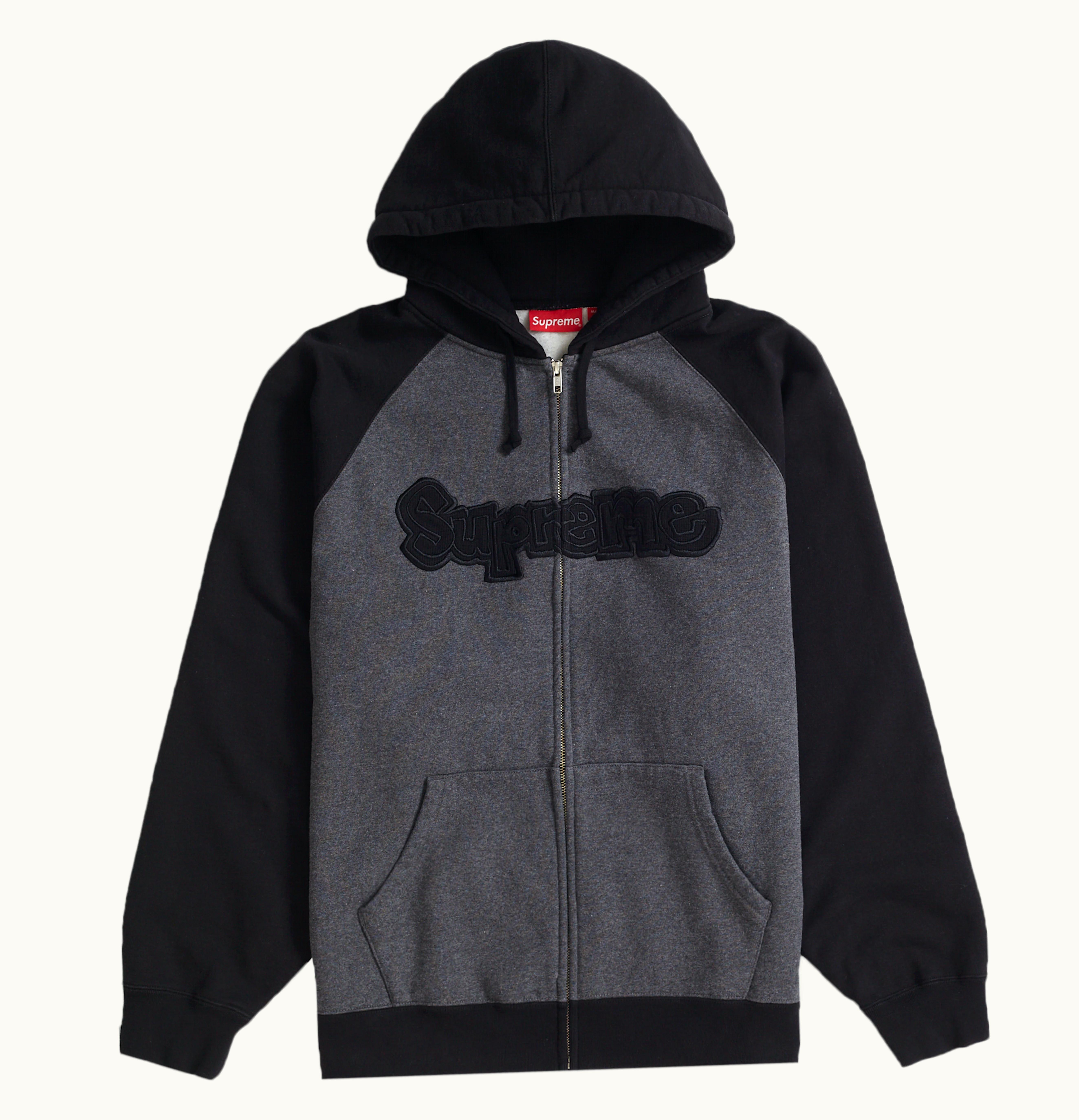 Supreme Supreme Gonz Applique Zip Up Hooded Sweatshirt Black