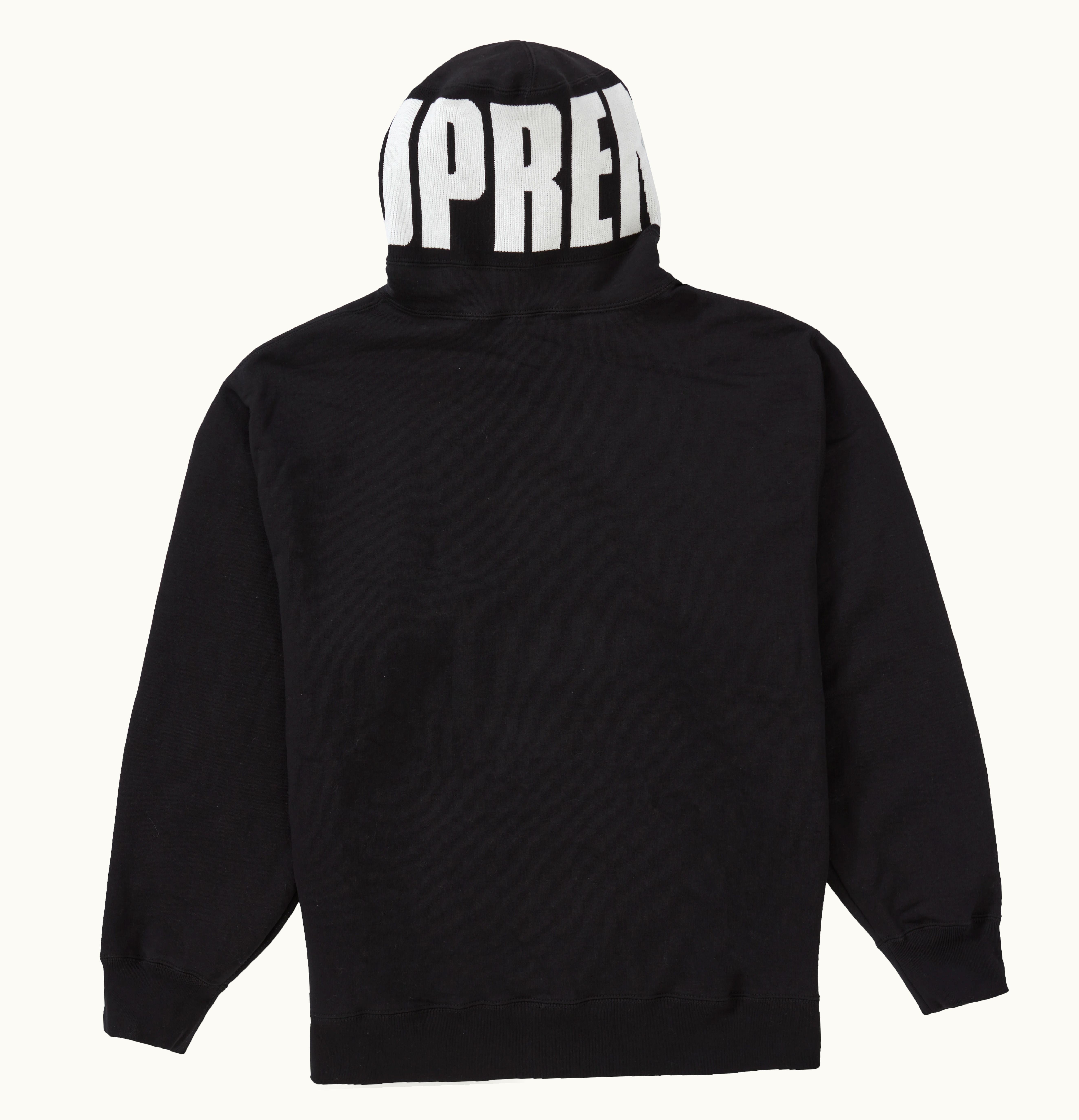 Supreme Supreme Rib Hooded Sweatshirt Black