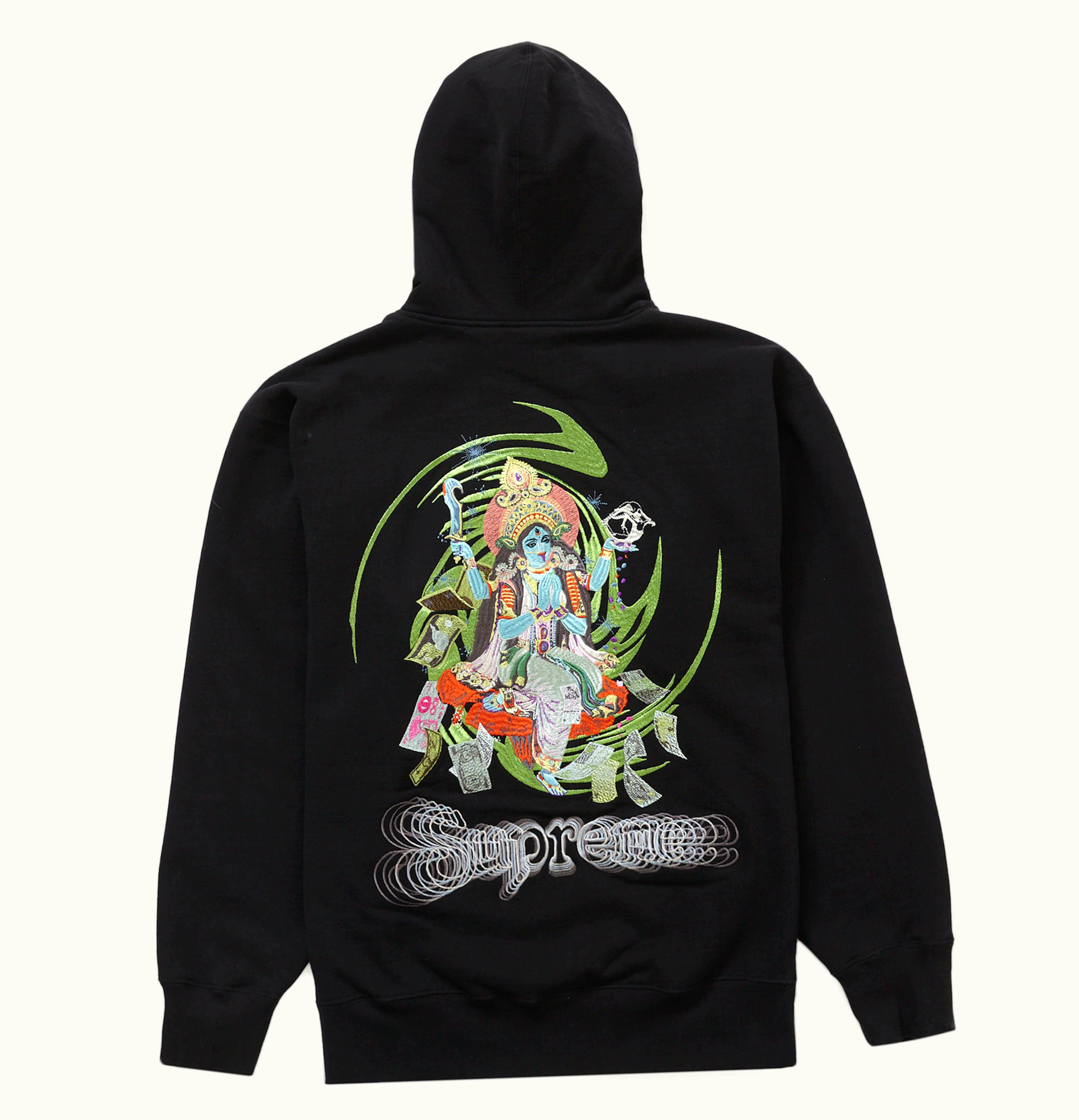 Supreme Supreme Lakshmi Zip Up Hooded Sweatshirt Black