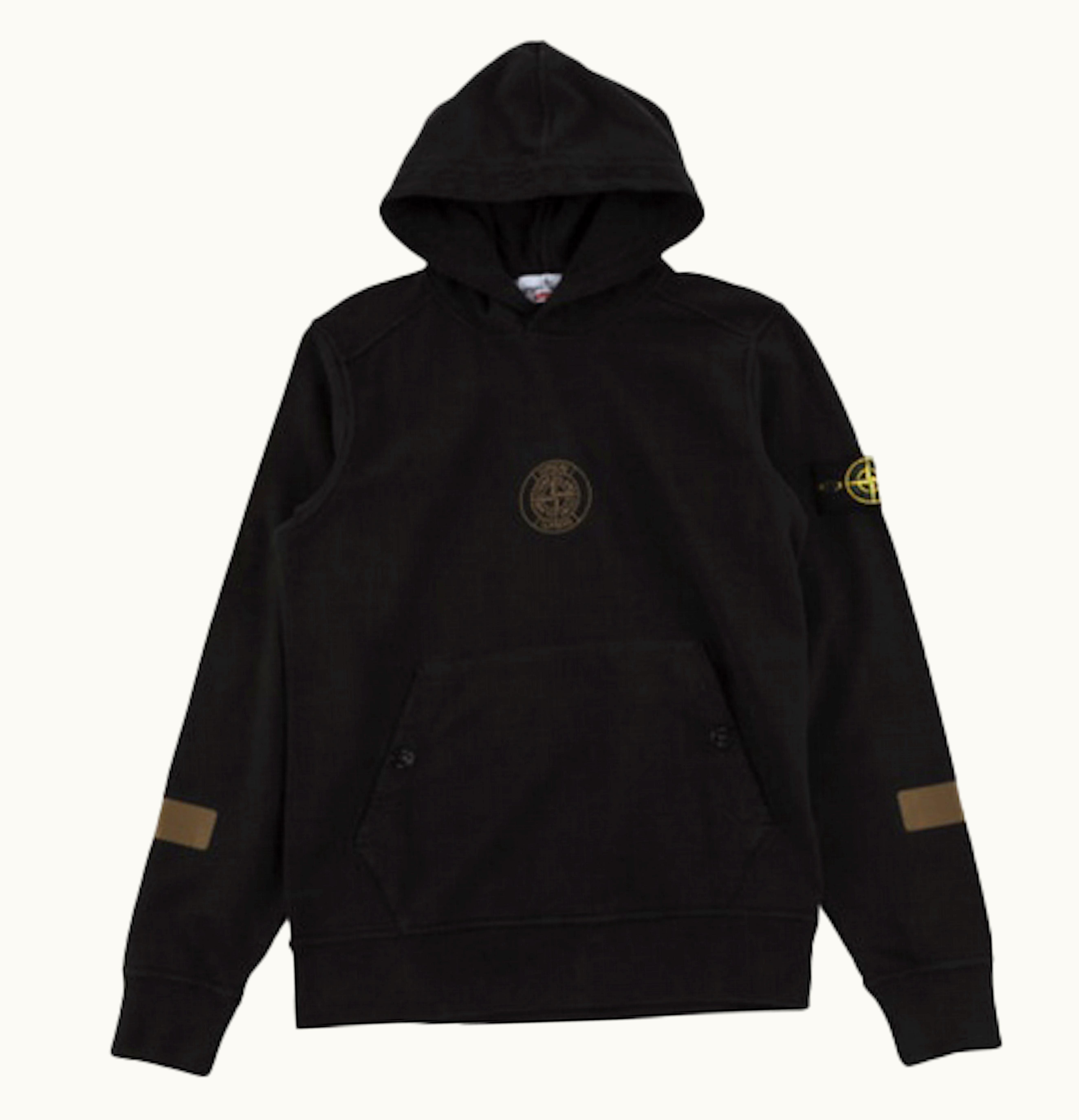 Supreme Supreme Stone Island Hooded Sweatshirt Black