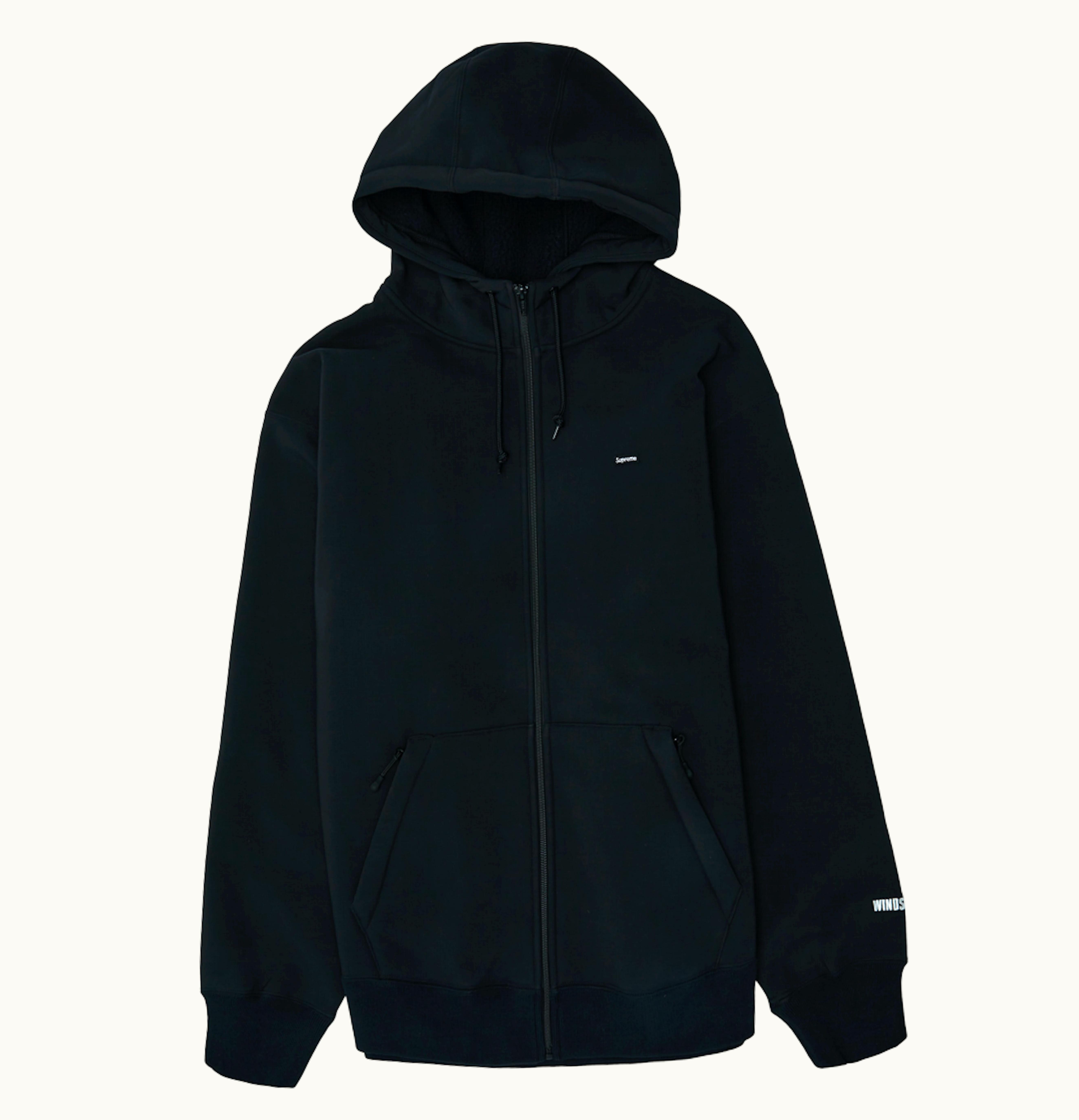 Supreme Supreme WINDSTOPPER Zip Up Hooded Sweatshirt FW20 Black