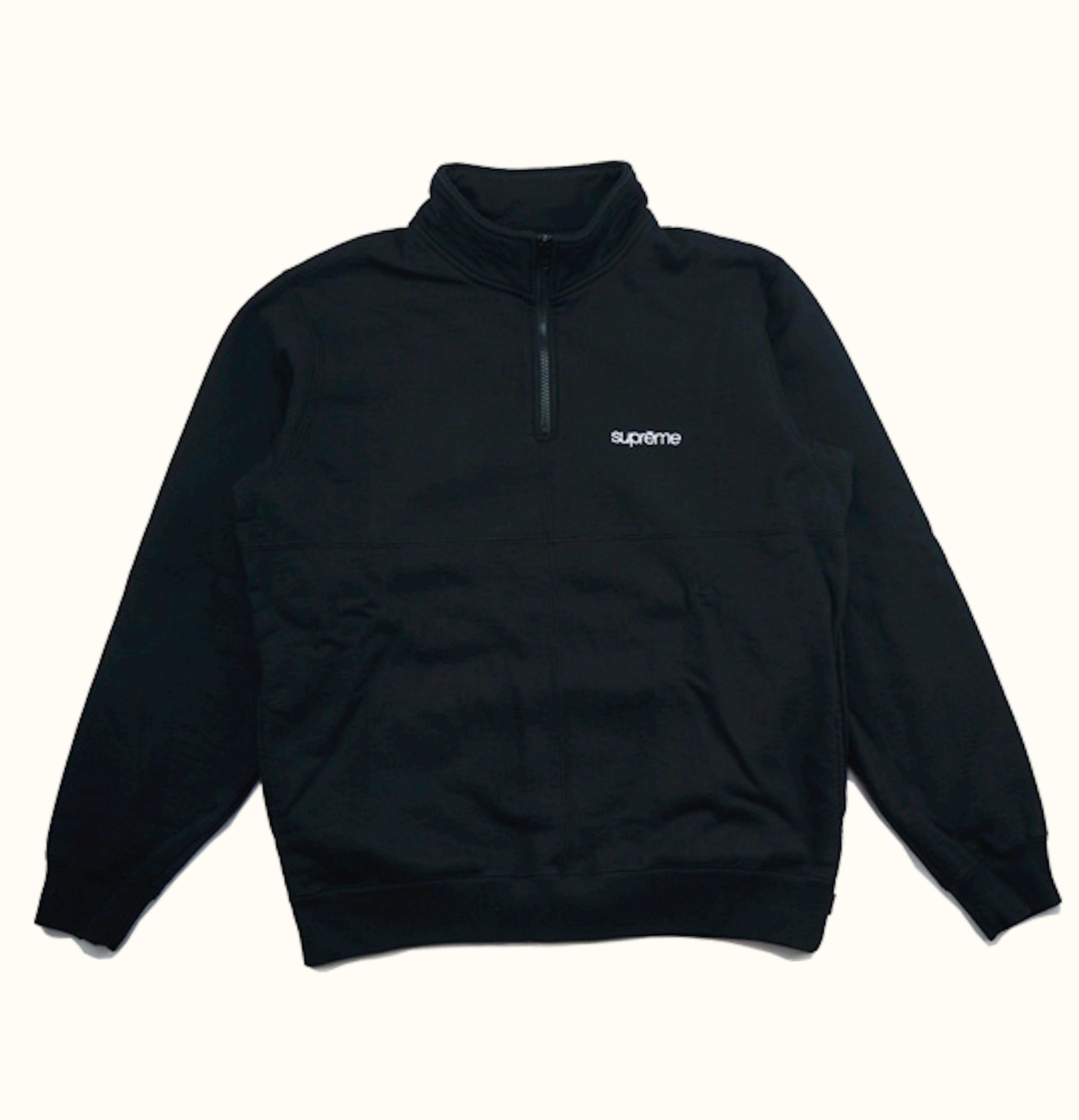 Supreme Supreme Color Blocked Half Zip Sweatshirt Black