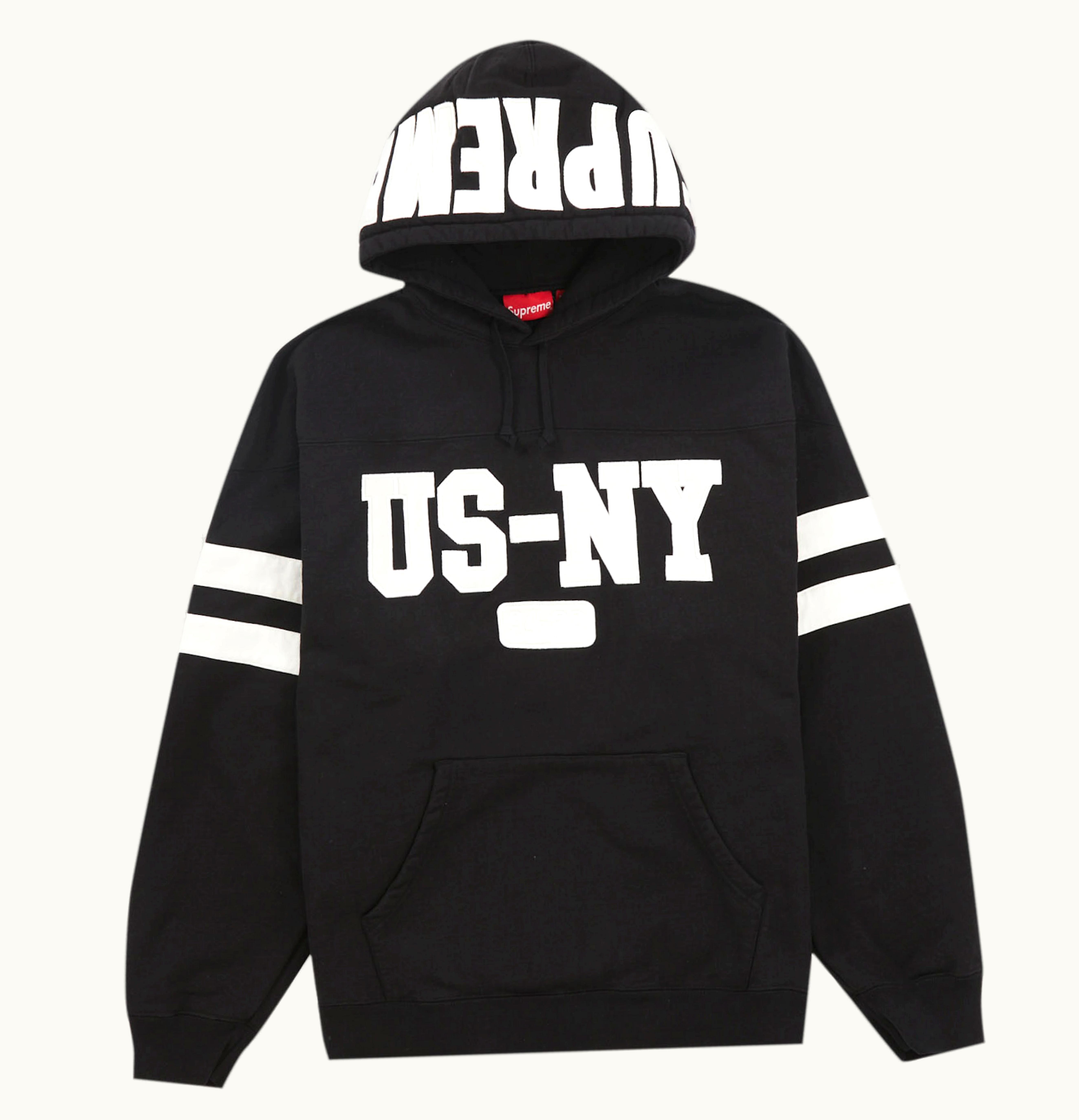 Supreme Supreme US NY Hooded Sweatshirt Black