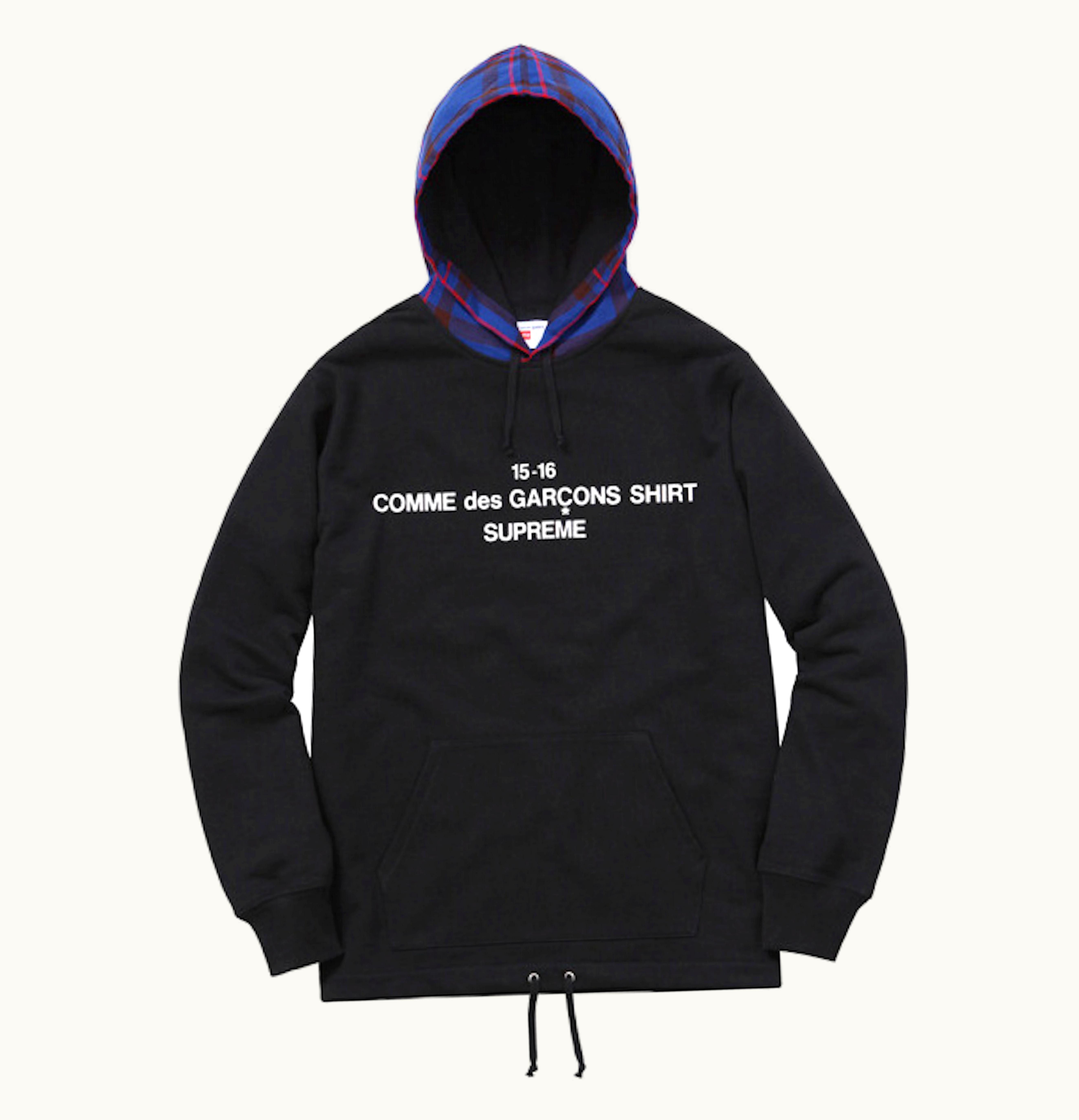 Supreme Supreme Comme Des Garcons Hooded Sweatshirt Black