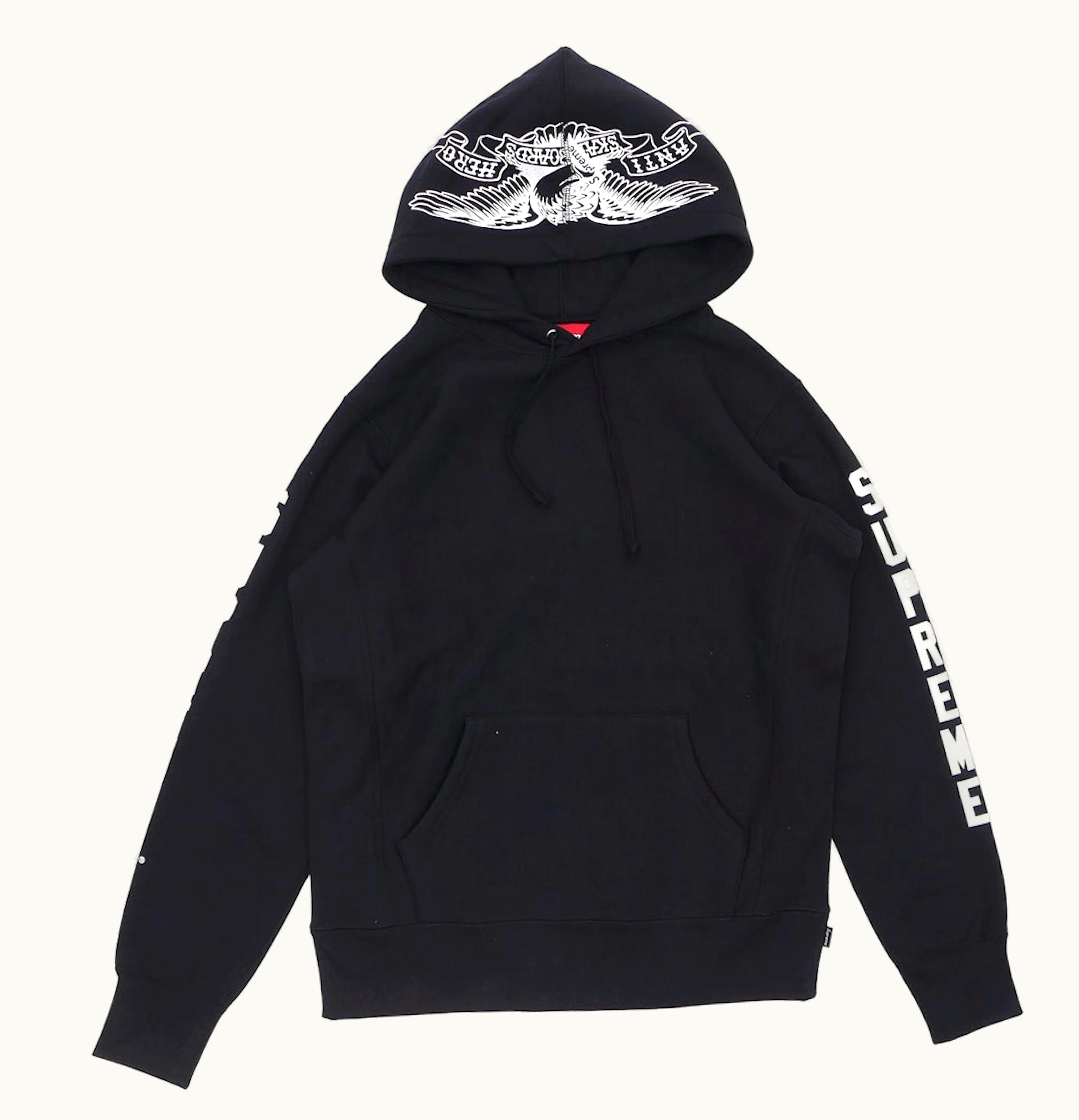 Supreme Supreme Anti Hero Hooded Sweatshirt Black