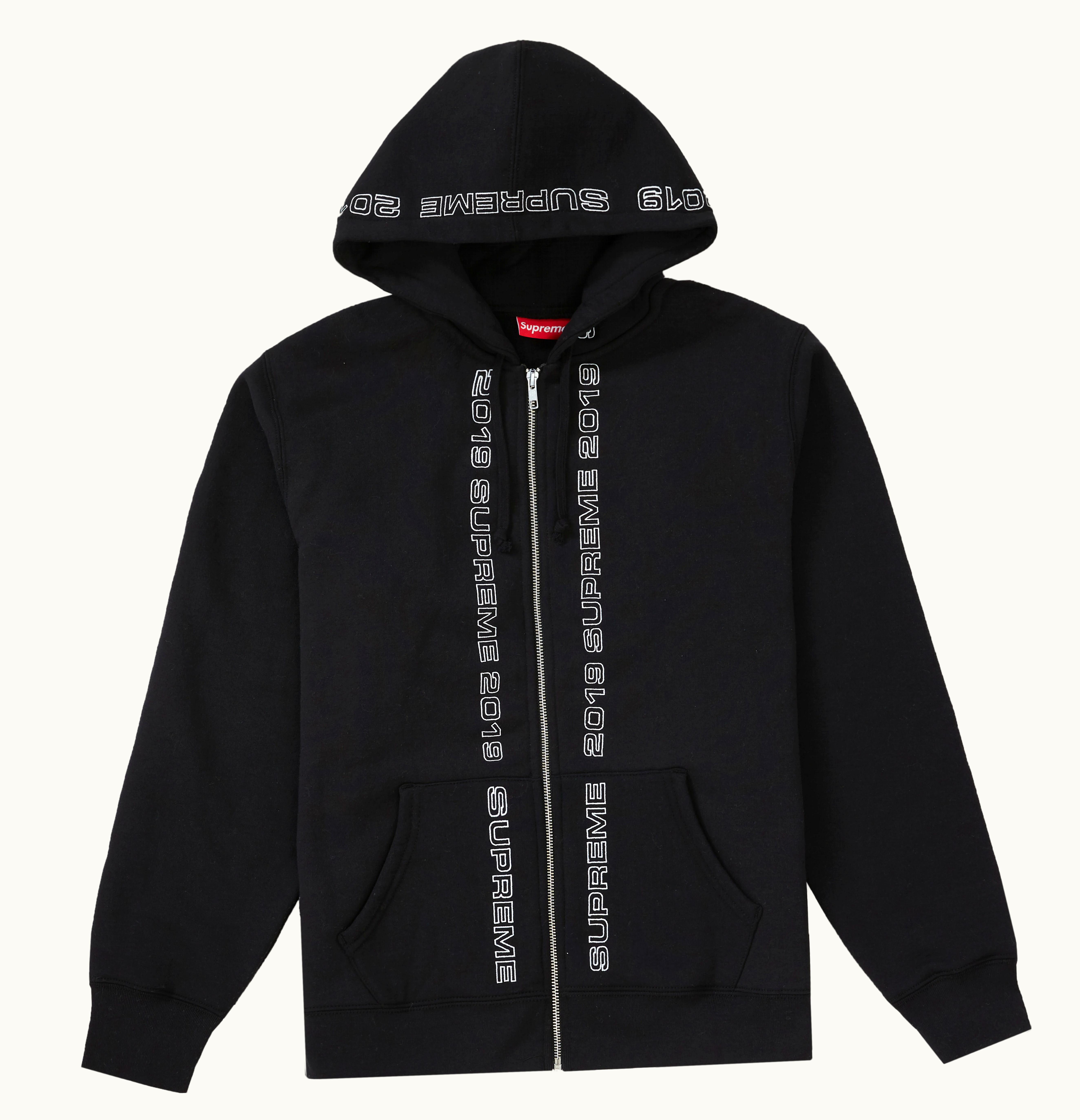 Supreme Supreme Topline Zip Up Sweatshirt Black