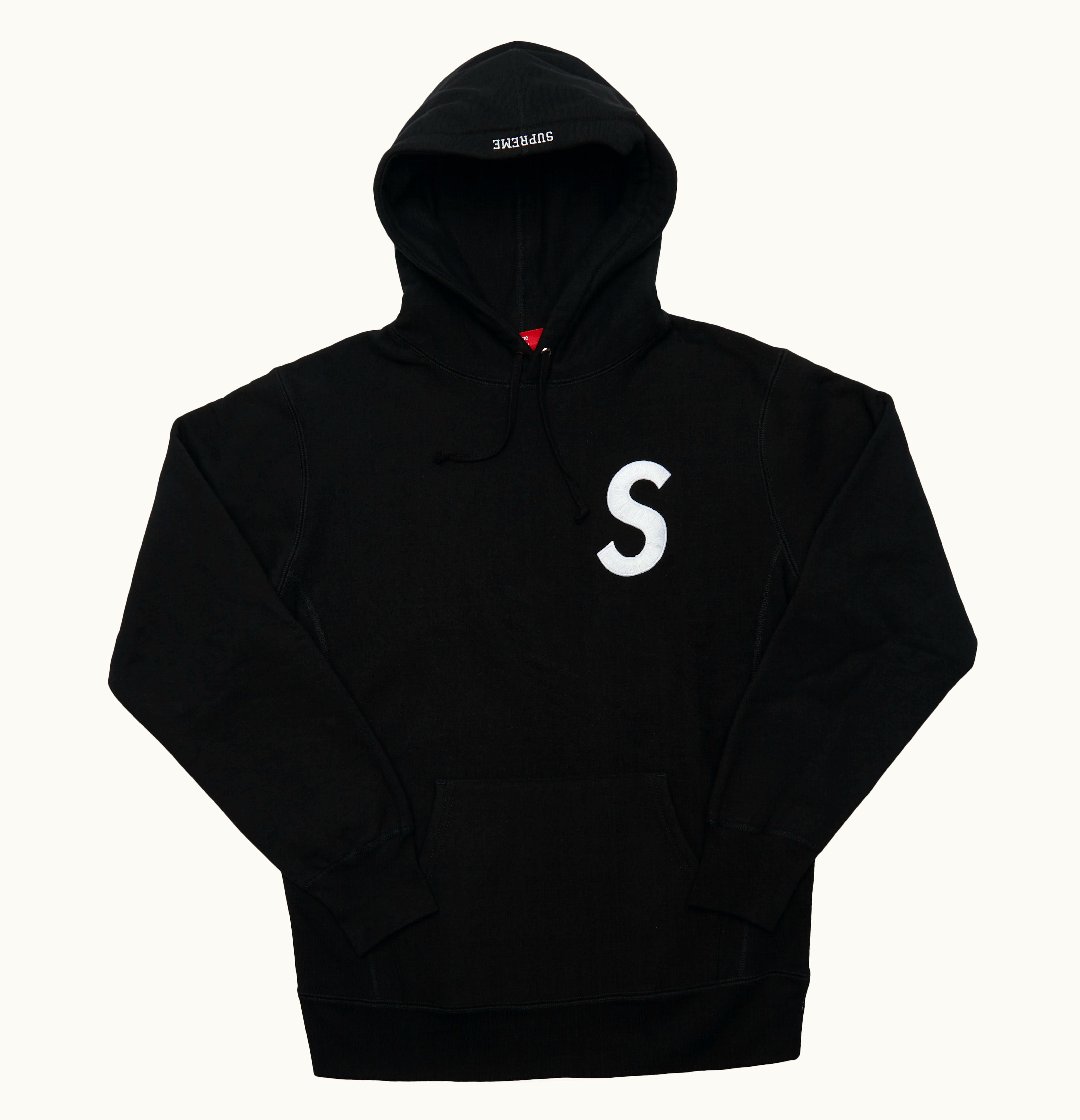 Supreme Supreme S Logo Hooded Sweatshirt Black