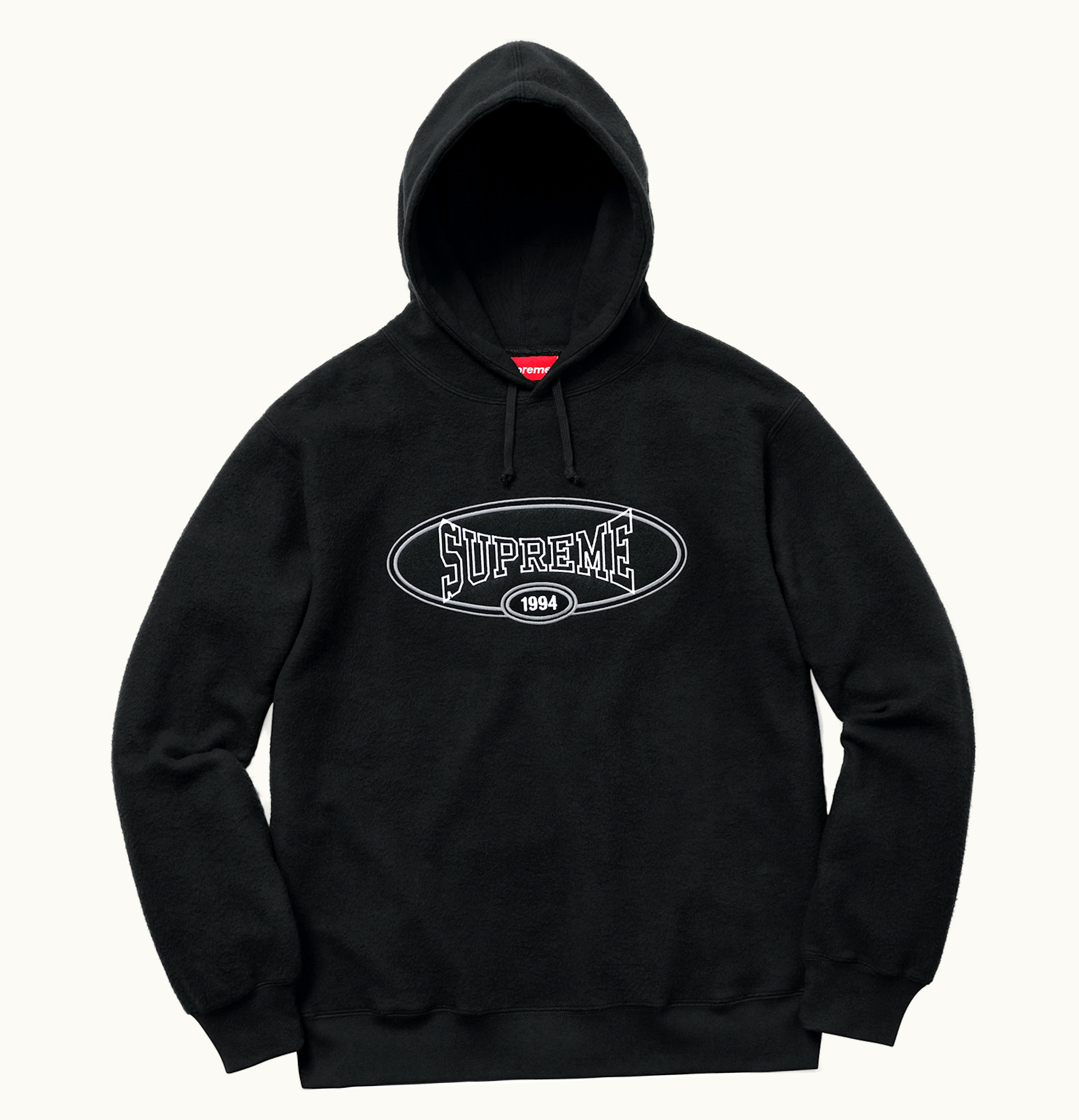 Supreme Supreme Reverse Fleece Hooded Sweatshirt SS18 Black